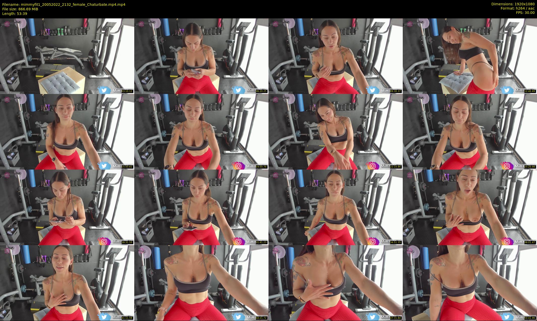 mimmyfit1 — 54 minute Chaturbate female cam show recording, 1080p, May 20, 2022