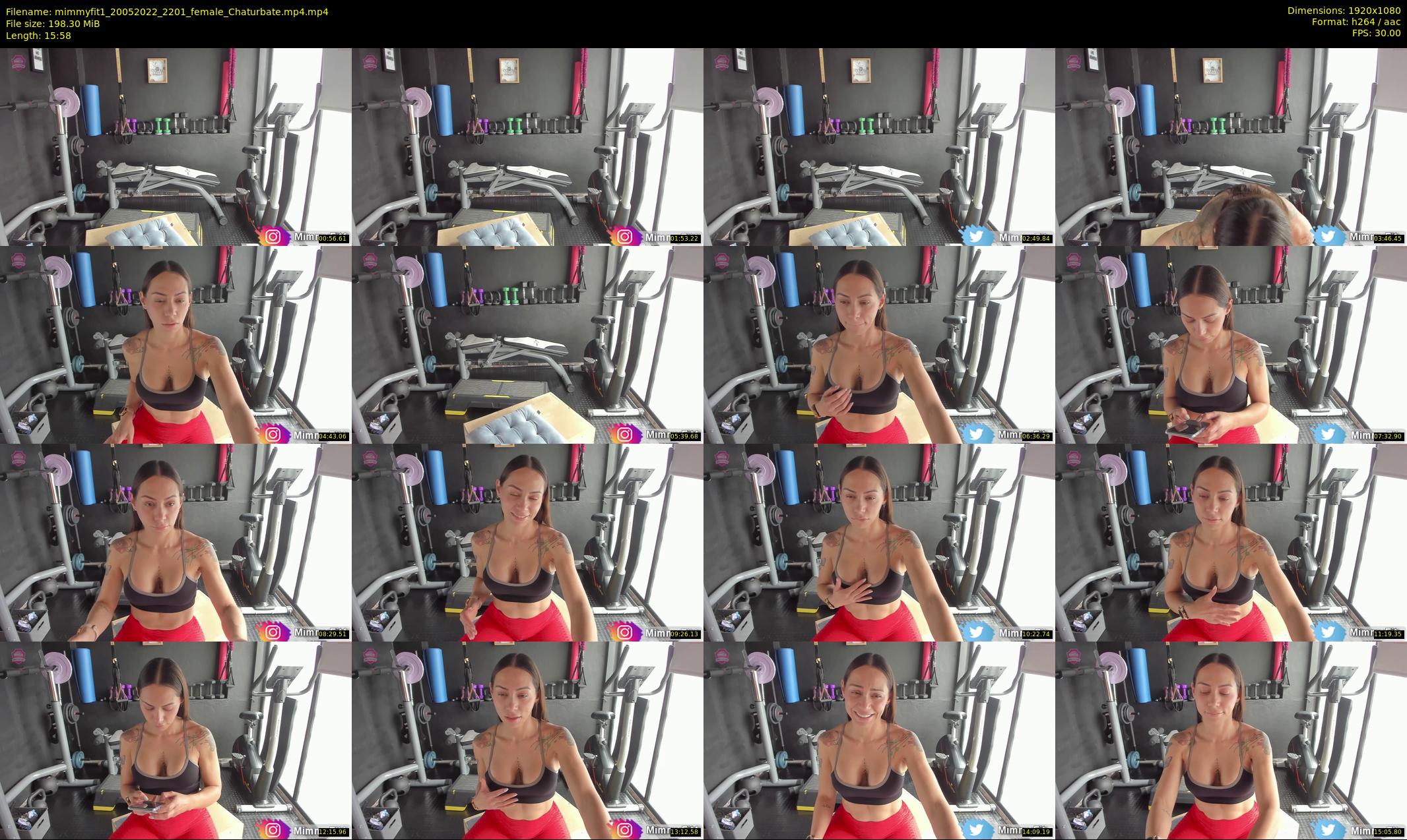 mimmyfit1 — 16 minute Chaturbate female cam show recording, 1080p, May 20, 2022