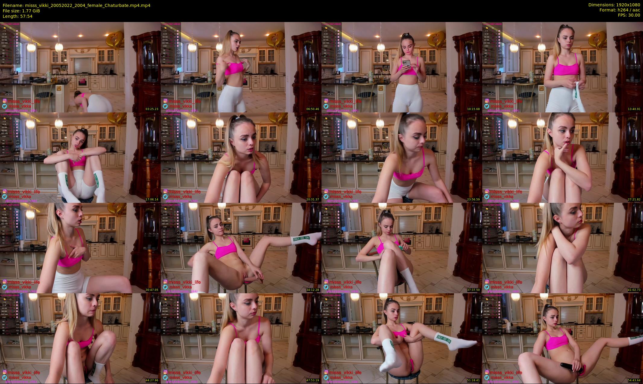 misss_vikki — 58 minute Chaturbate female cam show recording, 1080p, May 20, 2022