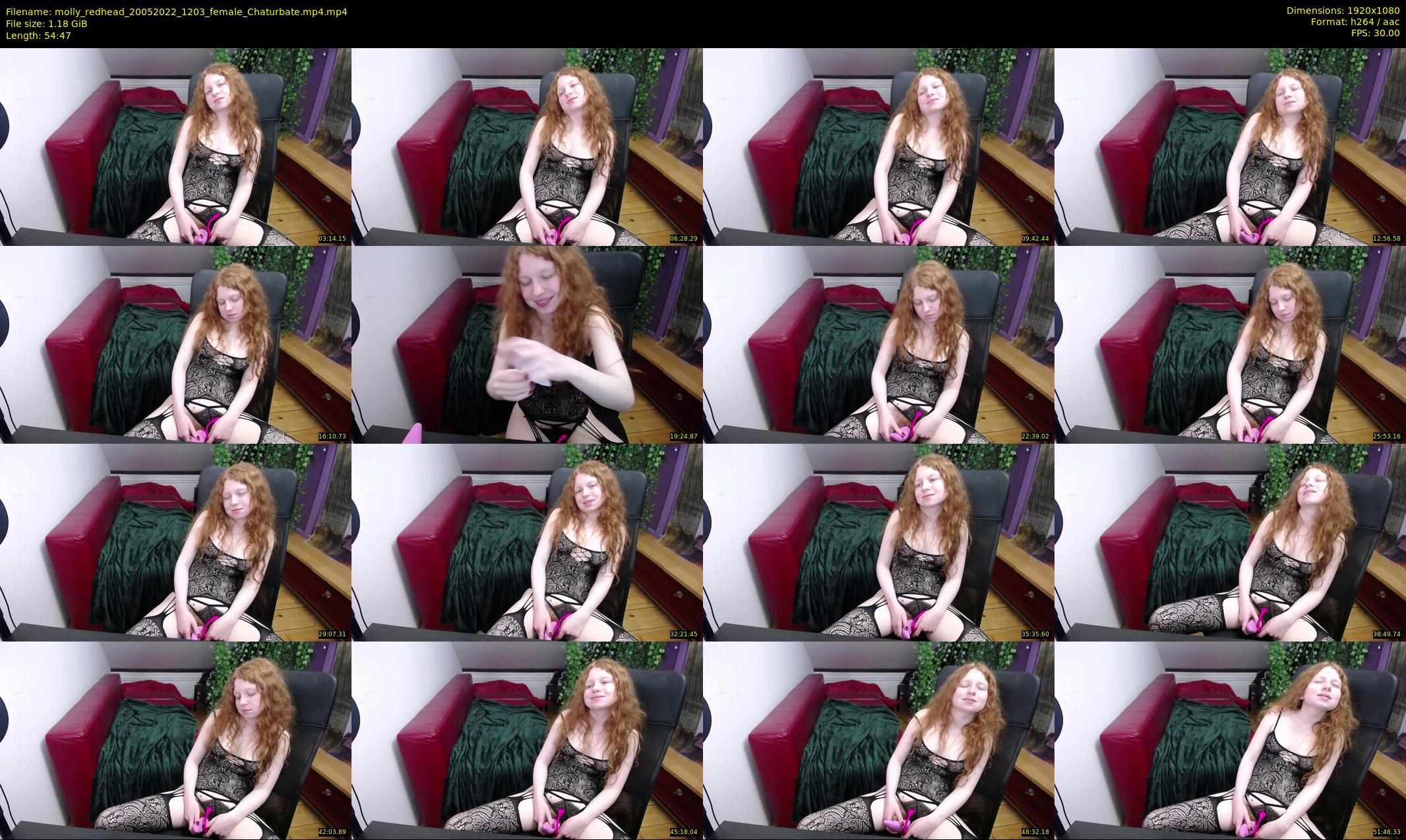 molly_redhead — 55 minute Chaturbate female cam show recording, 1080p, May 20, 2022