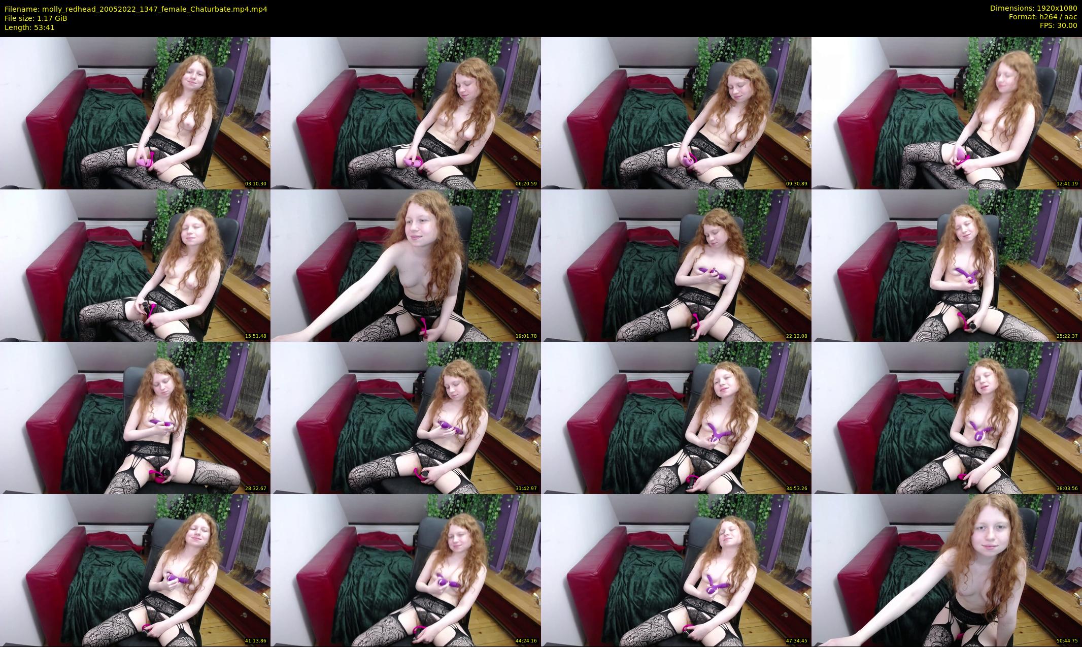 molly_redhead — 54 minute Chaturbate female cam show recording, 1080p, May 20, 2022