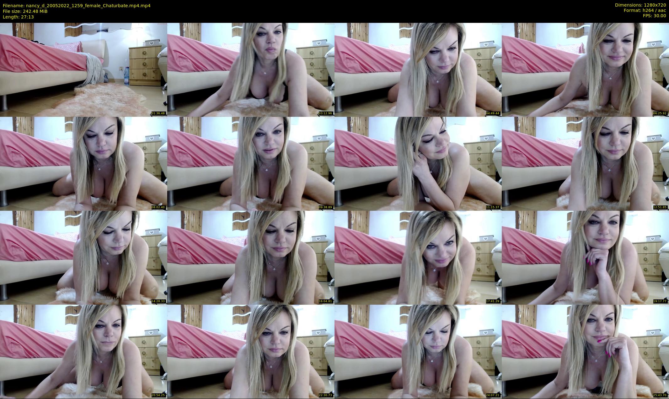 nancy_d — 28 minute Chaturbate female cam show recording, 720p, May 20, 2022