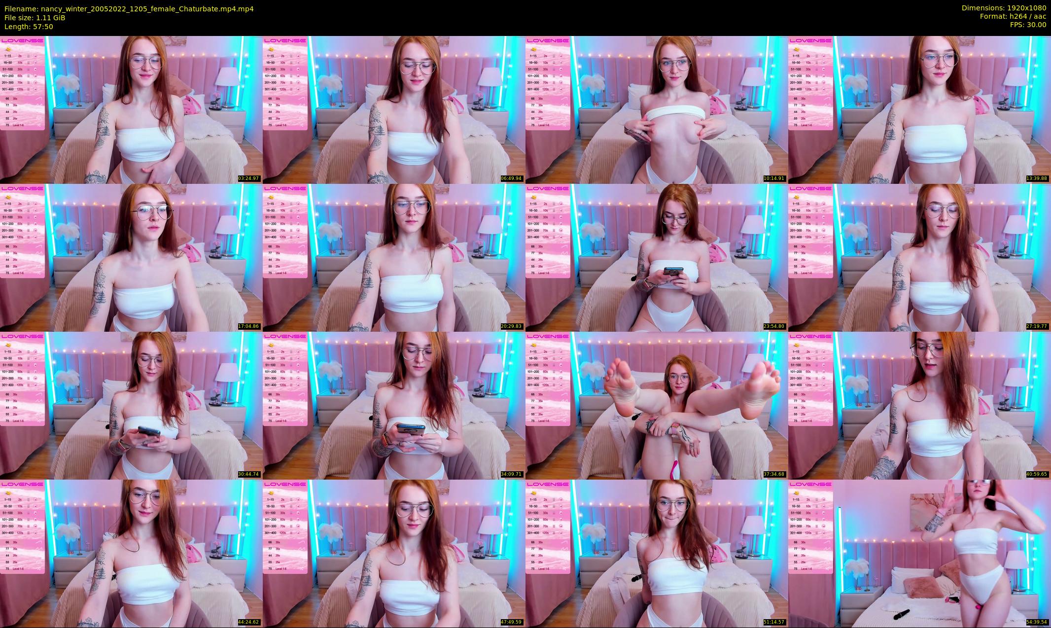 nancy_winter — 58 minute Chaturbate female cam show recording, 1080p, May 20, 2022
