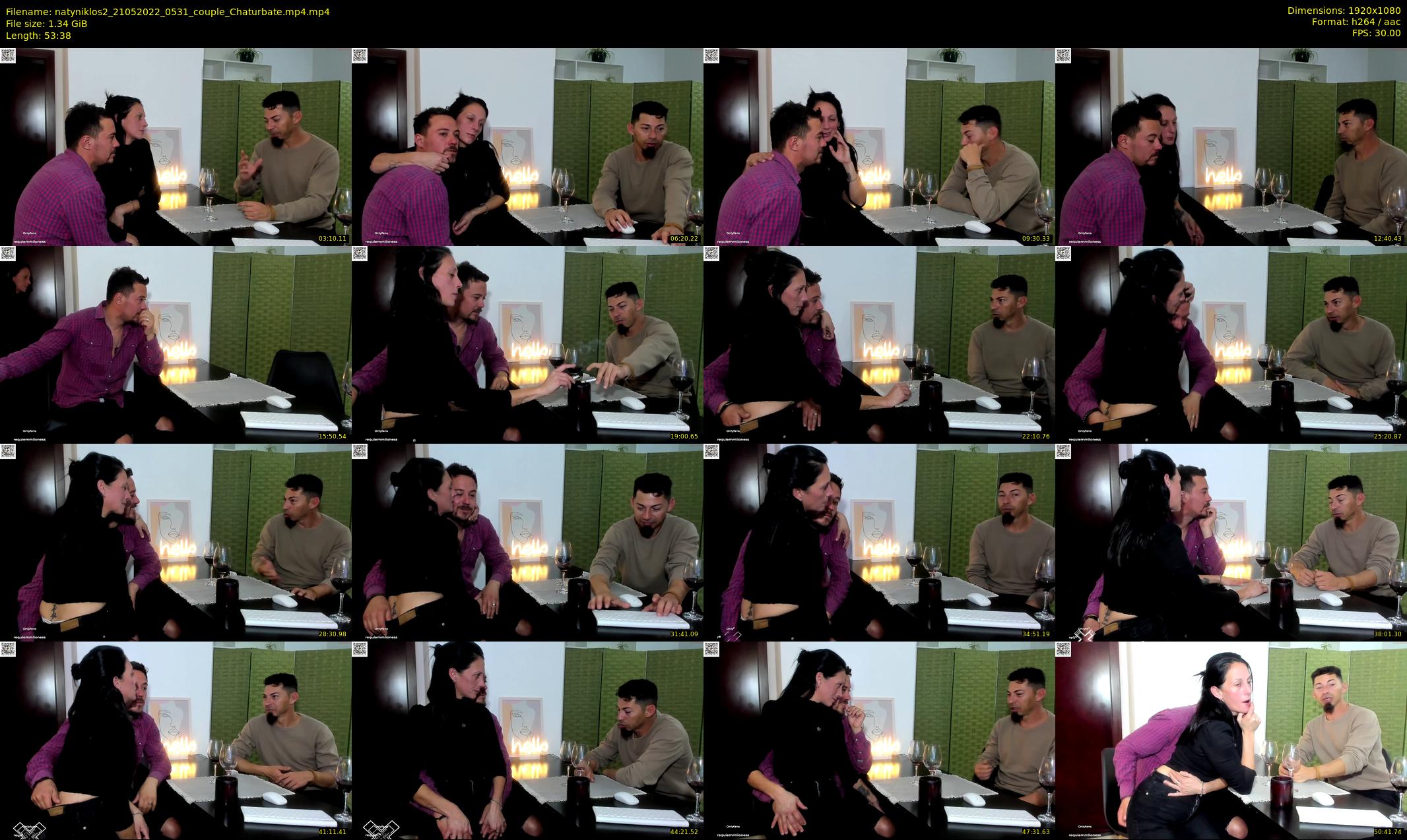natyniklos2 — 54 minute Chaturbate couple cam show recording, 1080p, May 21, 2022