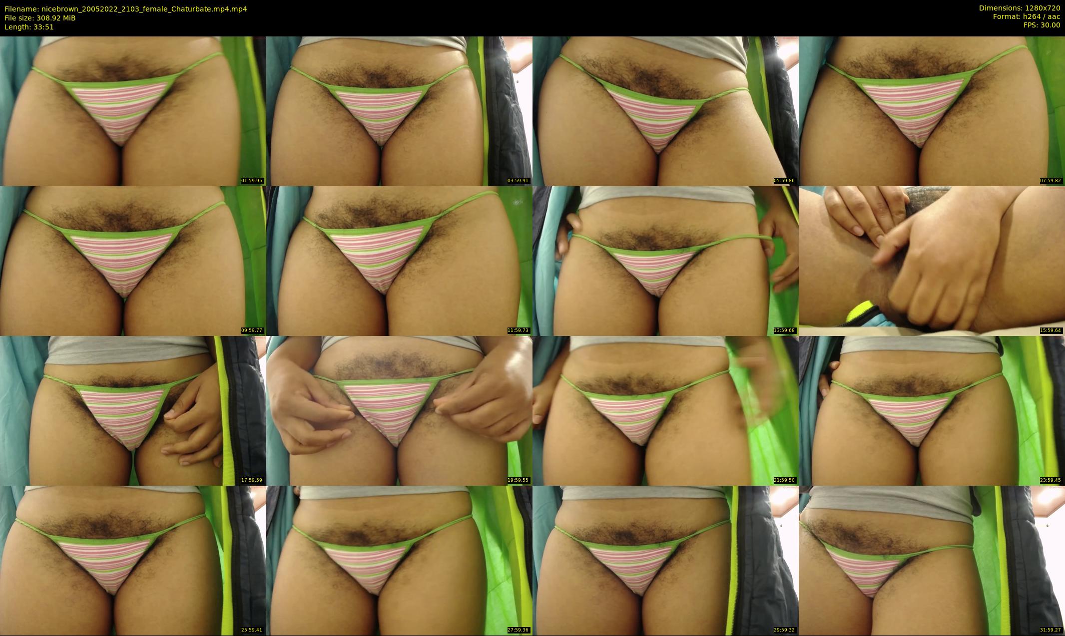 nicebrown — 34 minute Chaturbate female cam show recording, 720p, May 20, 2022