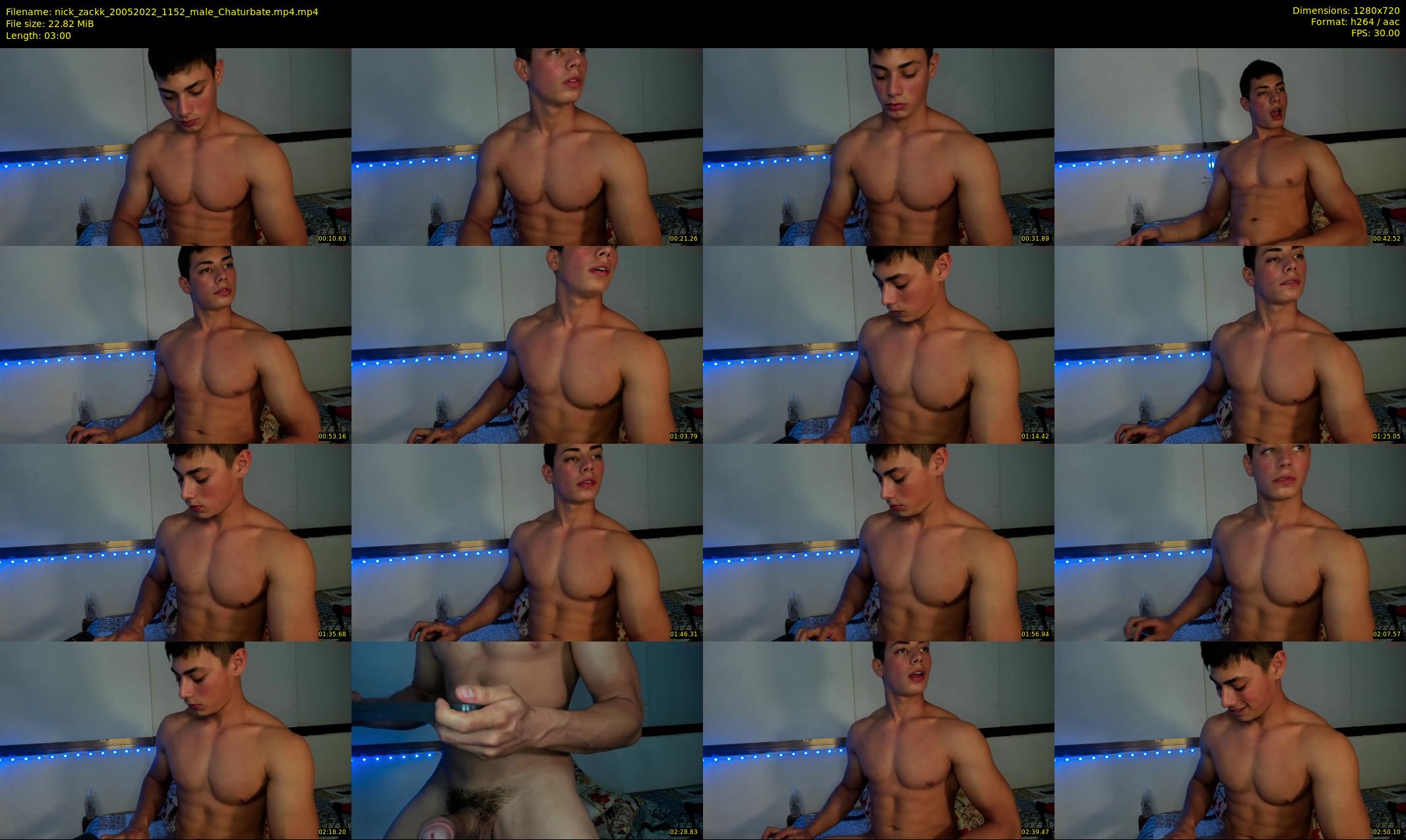 nick_zackk — 3 minute Chaturbate male cam show recording, 720p, May 20, 2022