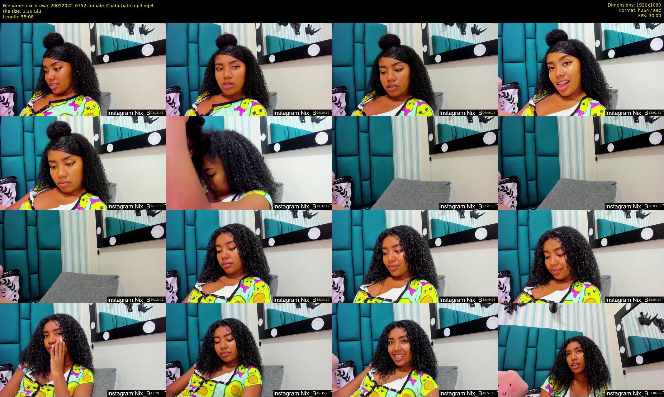 nix_brown — 56 minute Chaturbate female cam show recording, 1080p, May 20, 2022