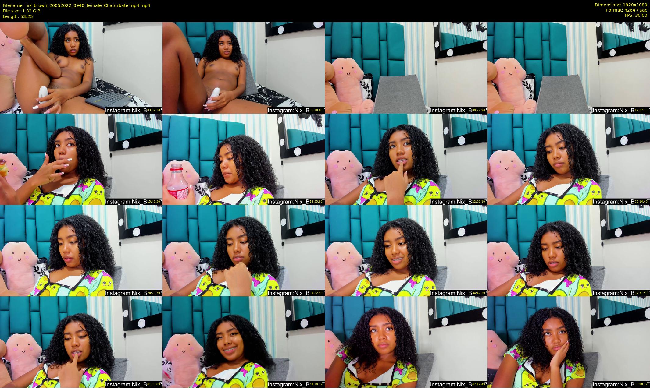 nix_brown — 54 minute Chaturbate female cam show recording, 1080p, May 20, 2022