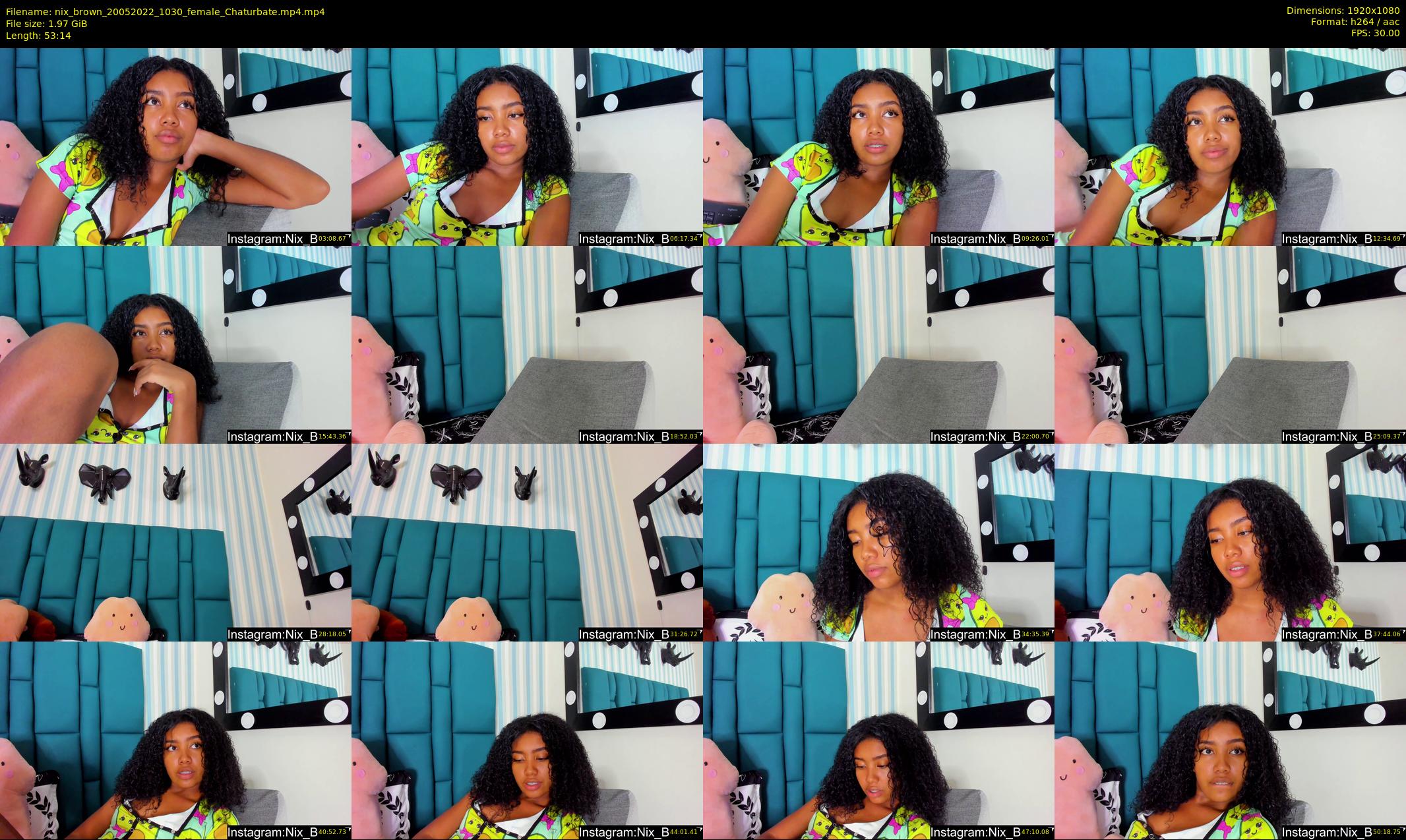 nix_brown — 54 minute Chaturbate female cam show recording, 1080p, May 20, 2022