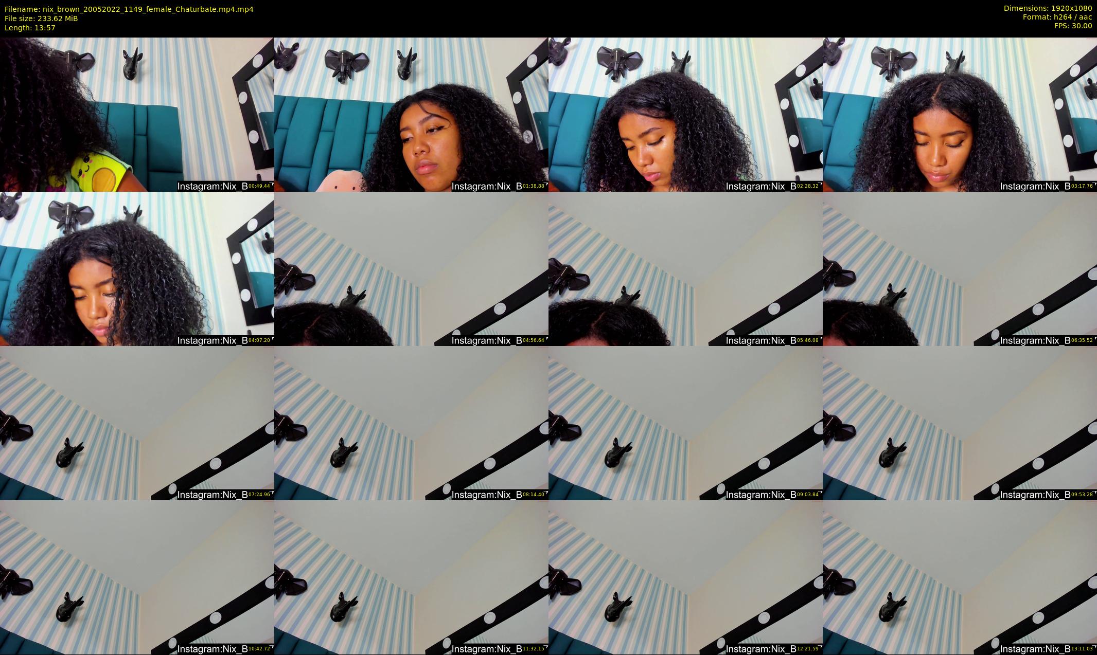nix_brown — 14 minute Chaturbate female cam show recording, 1080p, May 20, 2022
