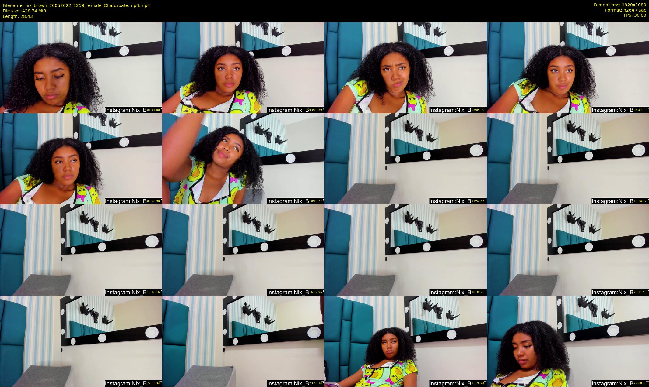 nix_brown — 29 minute Chaturbate female cam show recording, 1080p, May 20, 2022