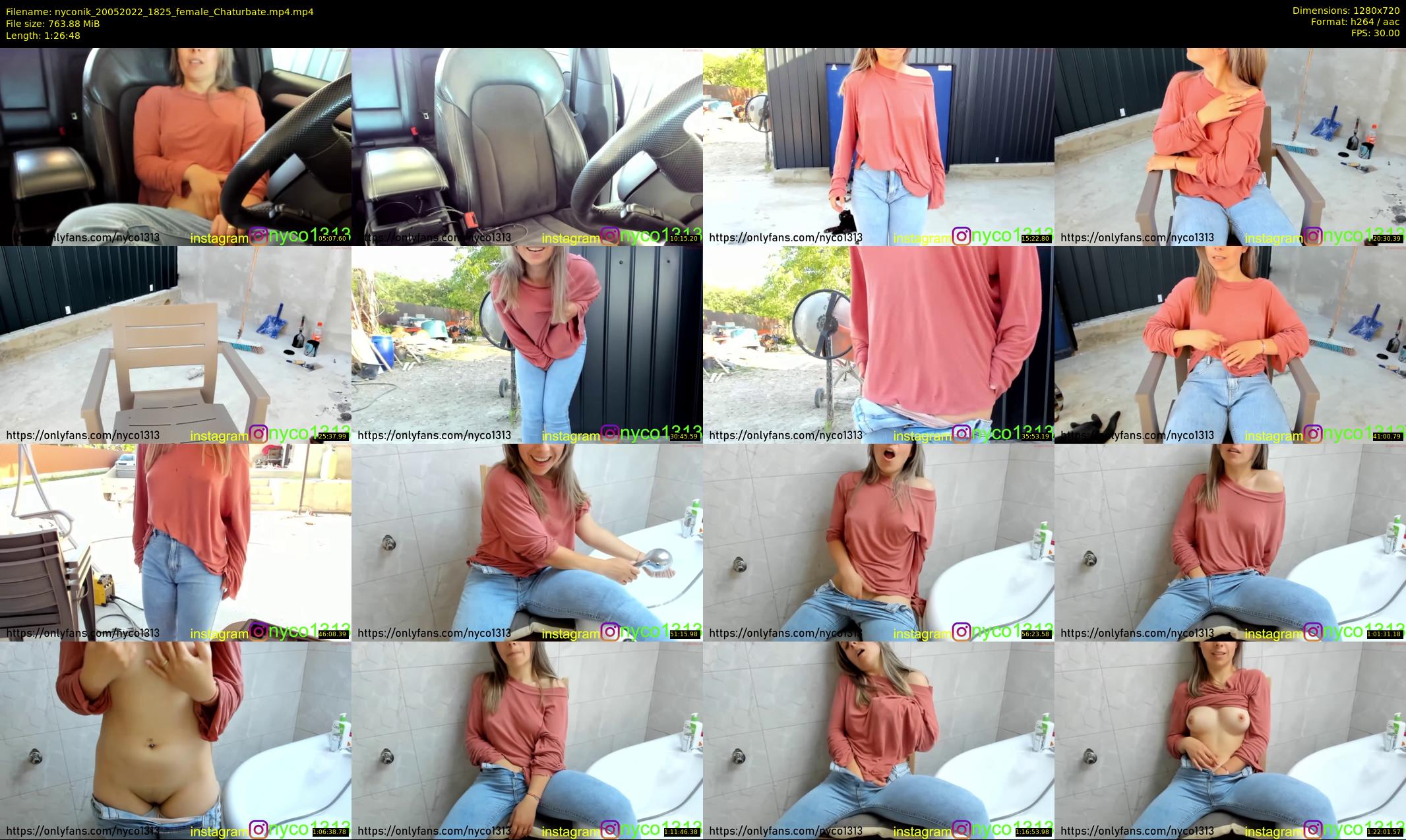 nyconik — 87 minute Chaturbate female cam show recording, 720p, May 20, 2022
