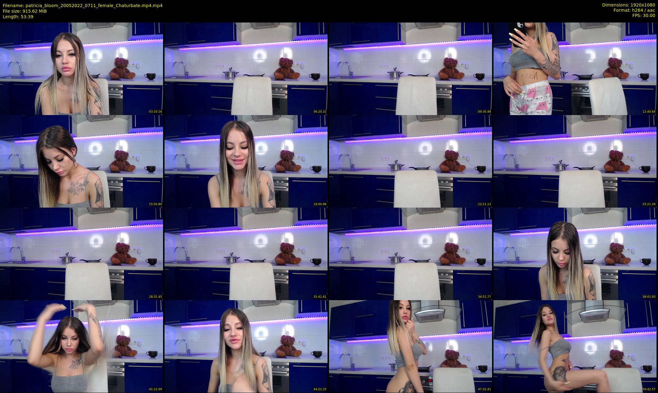 patricia_bloom — 54 minute Chaturbate female cam show recording, 1080p, May 20, 2022