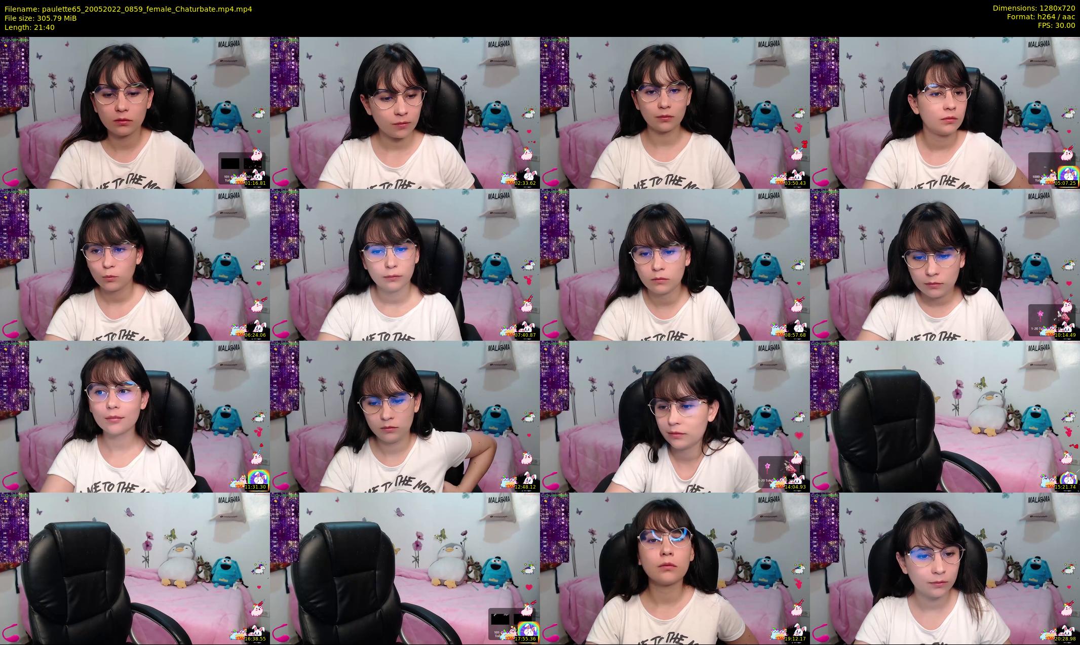 paulette65 — 22 minute Chaturbate female cam show recording, 720p, May 20, 2022