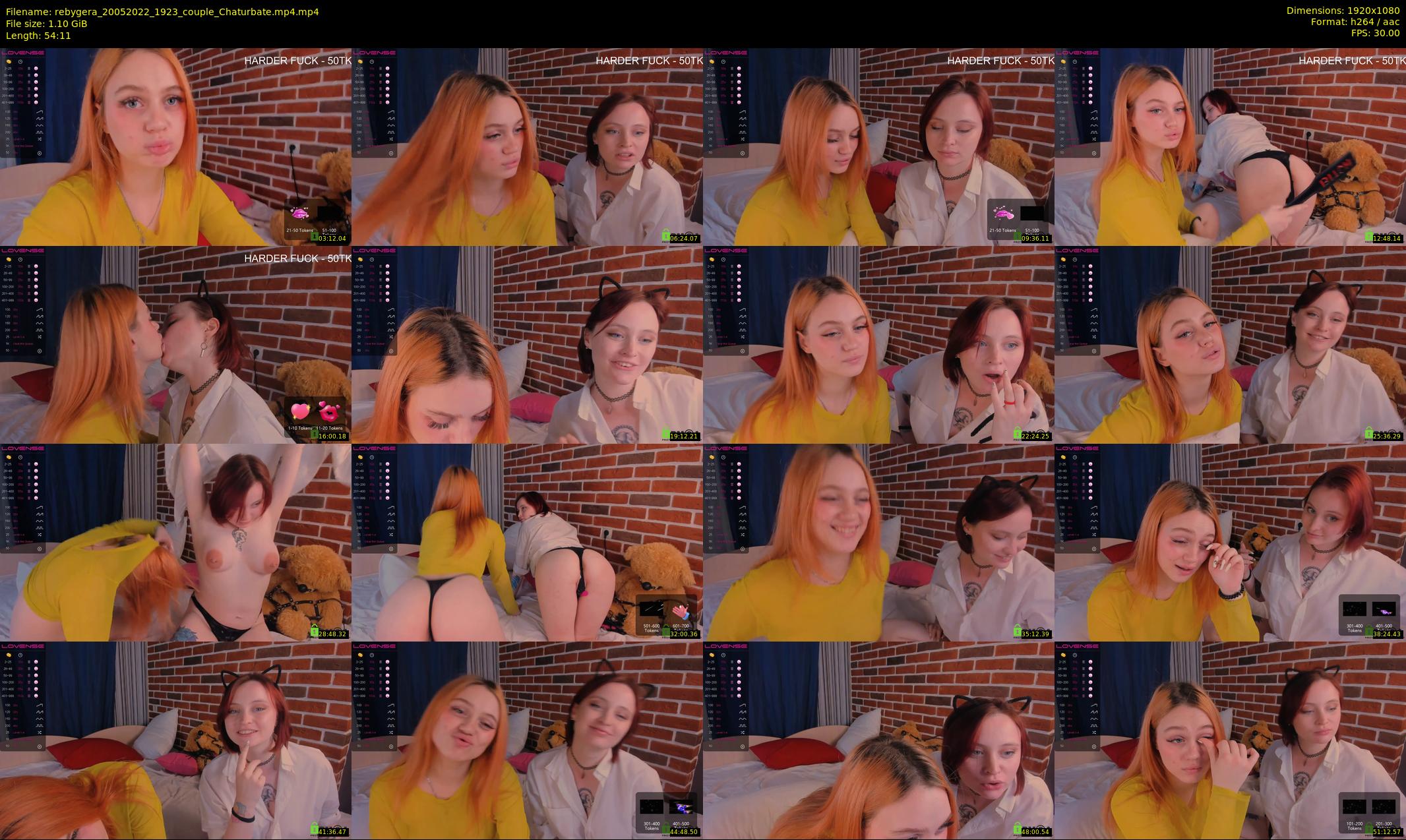rebygera — 55 minute Chaturbate couple cam show recording, 1080p, May 20, 2022