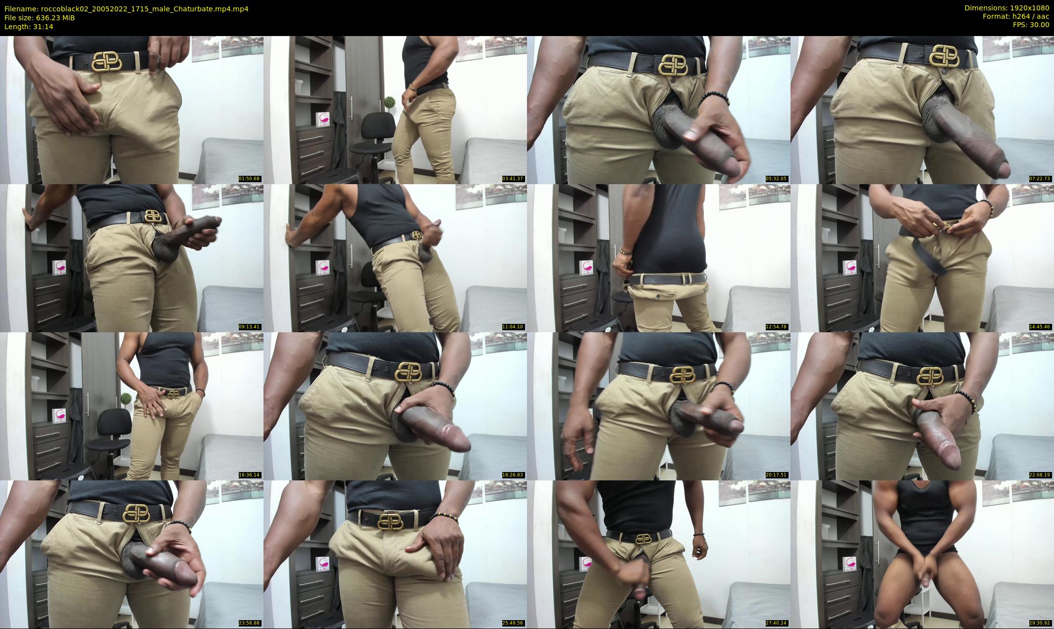 roccoblack02 — 32 minute Chaturbate male cam show recording, 1080p, May 20, 2022