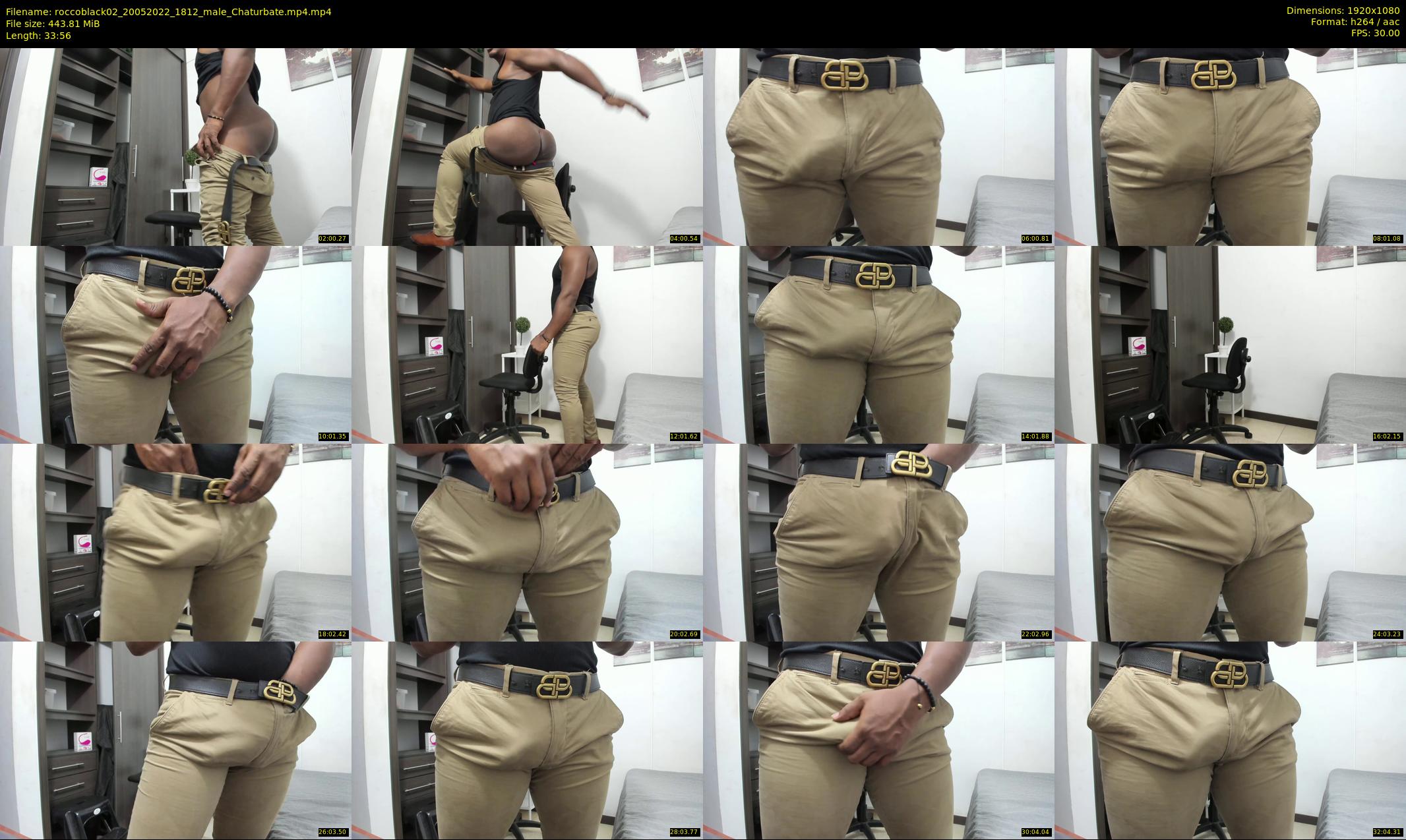 roccoblack02 — 34 minute Chaturbate male cam show recording, 1080p, May 20, 2022