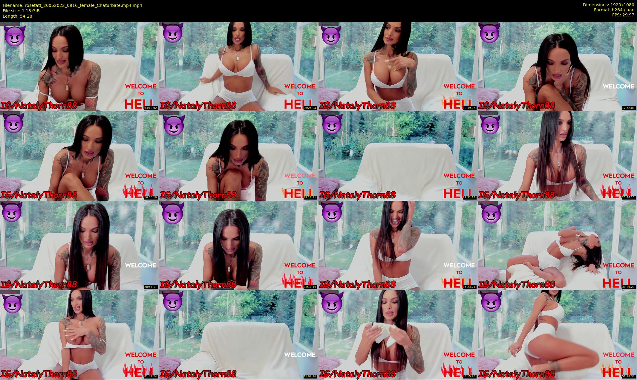 rosetatt — 55 minute Chaturbate female cam show recording, 1080p, May 20, 2022