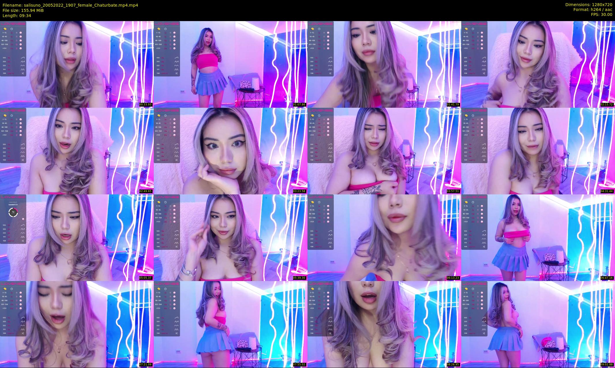 salisuno — 10 minute Chaturbate female cam show recording, 720p, May 20, 2022