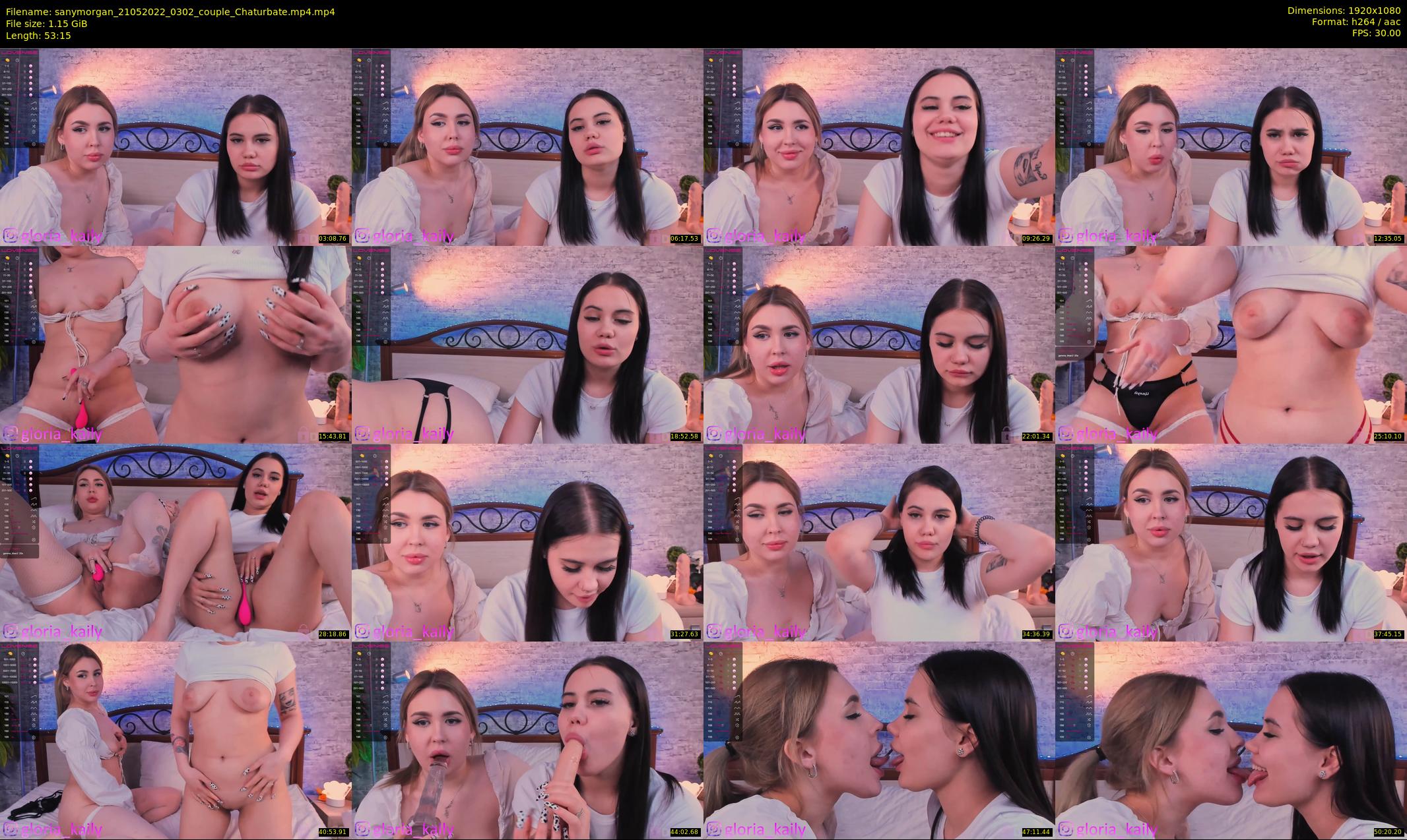 sanymorgan — 54 minute Chaturbate couple cam show recording, 1080p, May 21, 2022