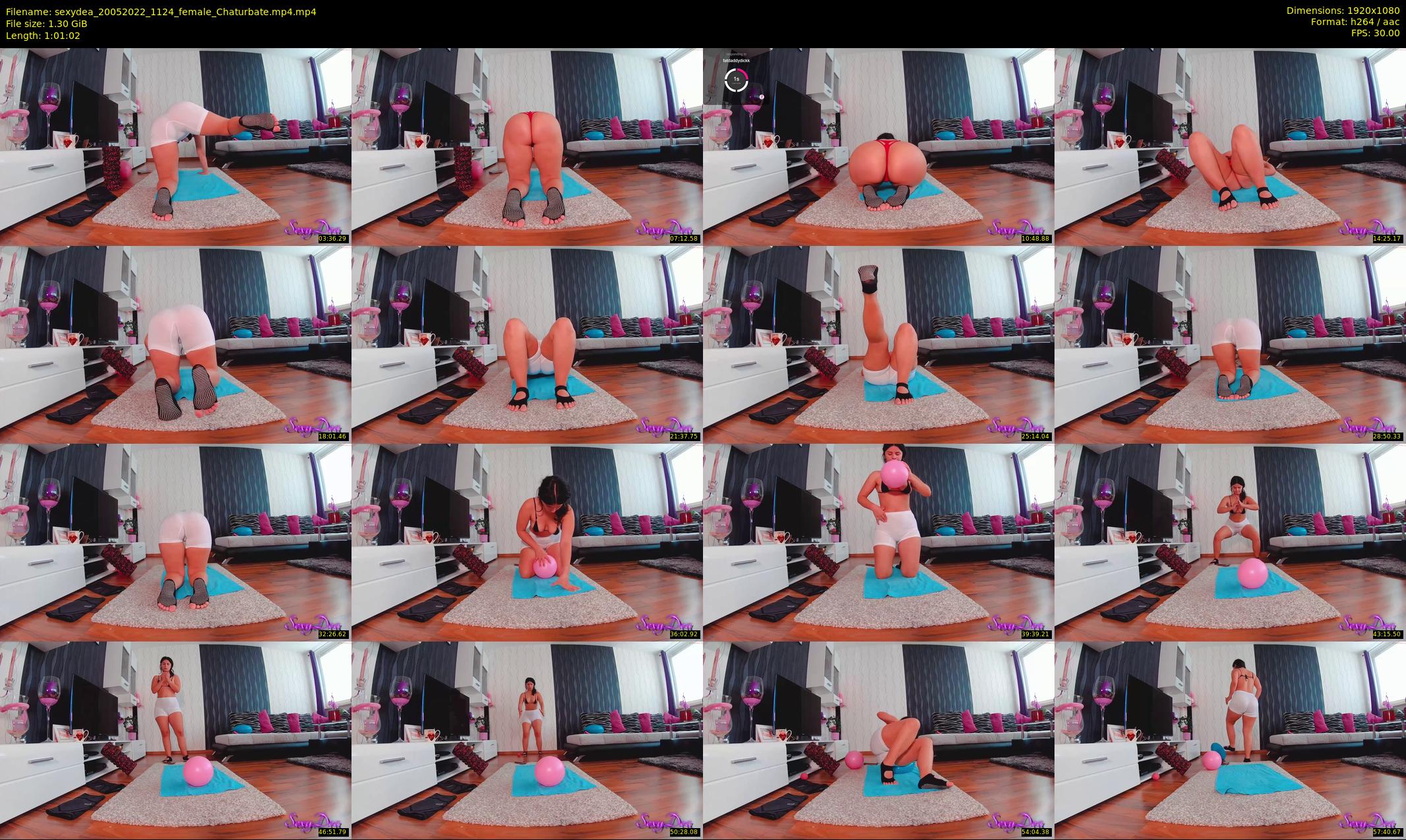 sexydea — 62 minute Chaturbate female cam show recording, 1080p, May 20, 2022