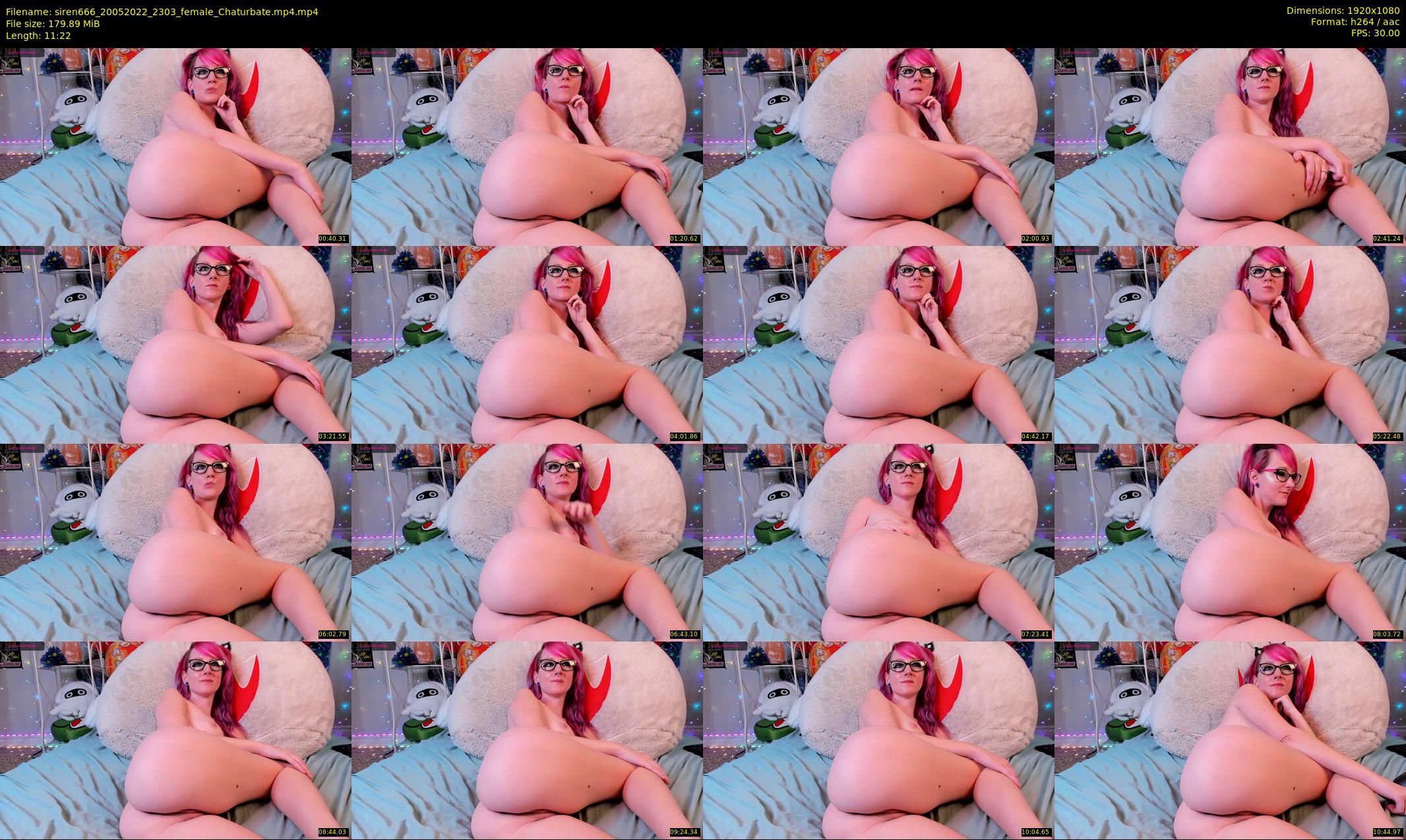 siren666 — 12 minute Chaturbate female cam show recording, 1080p, May 20, 2022