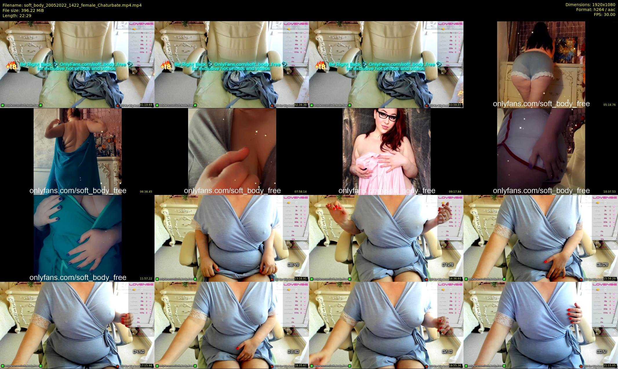 soft_body — 23 minute Chaturbate female cam show recording, 1080p, May 20, 2022