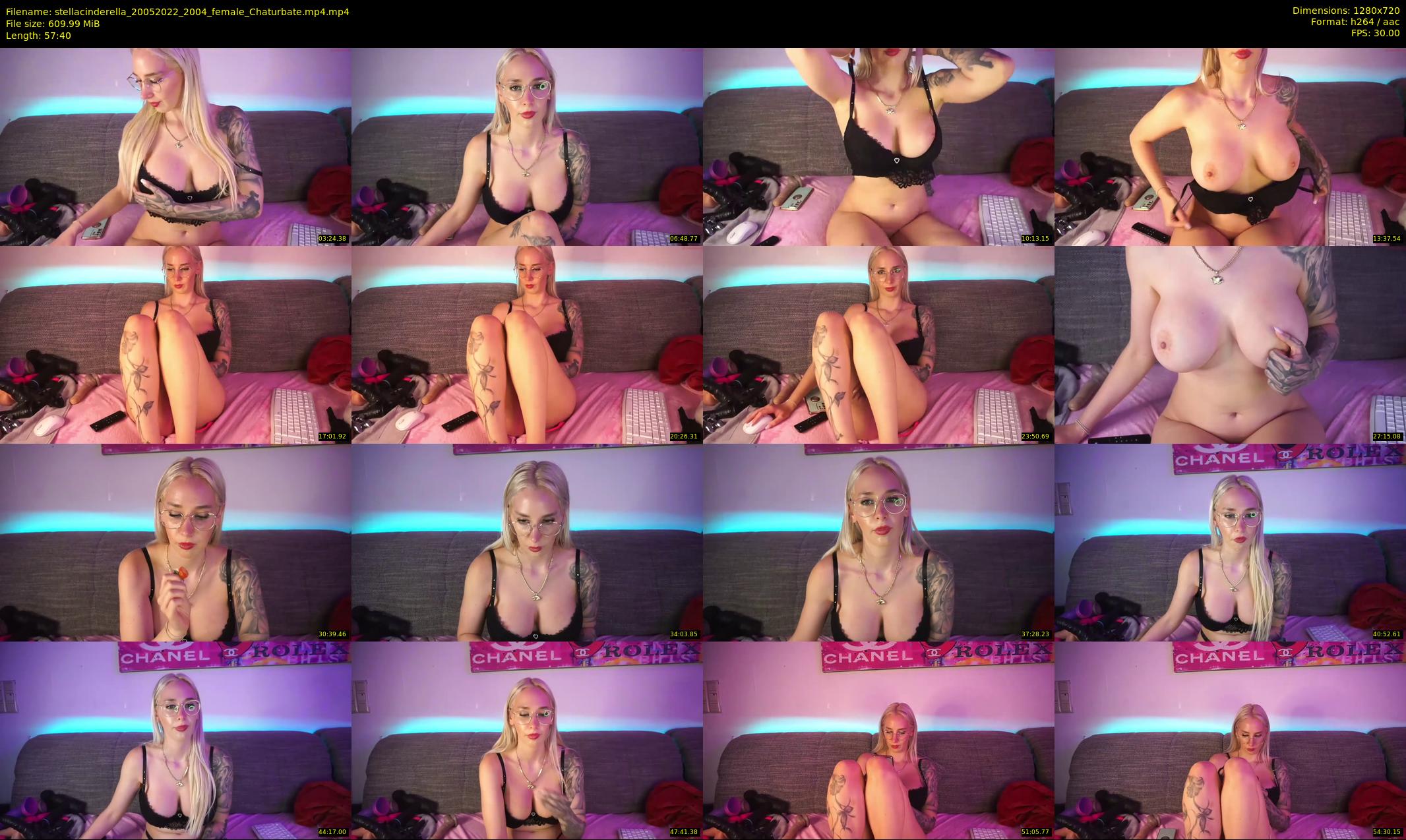 stellacinderella — 58 minute Chaturbate female cam show recording, 720p, May 20, 2022