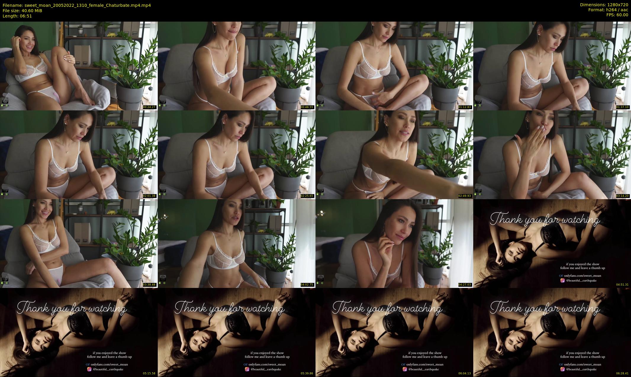 sweet_moan — 7 minute Chaturbate female cam show recording, 720p, May 20, 2022