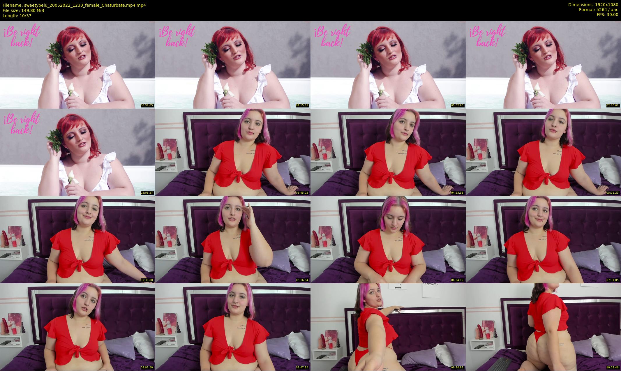 sweetybelu — 11 minute Chaturbate female cam show recording, 1080p, May 20, 2022