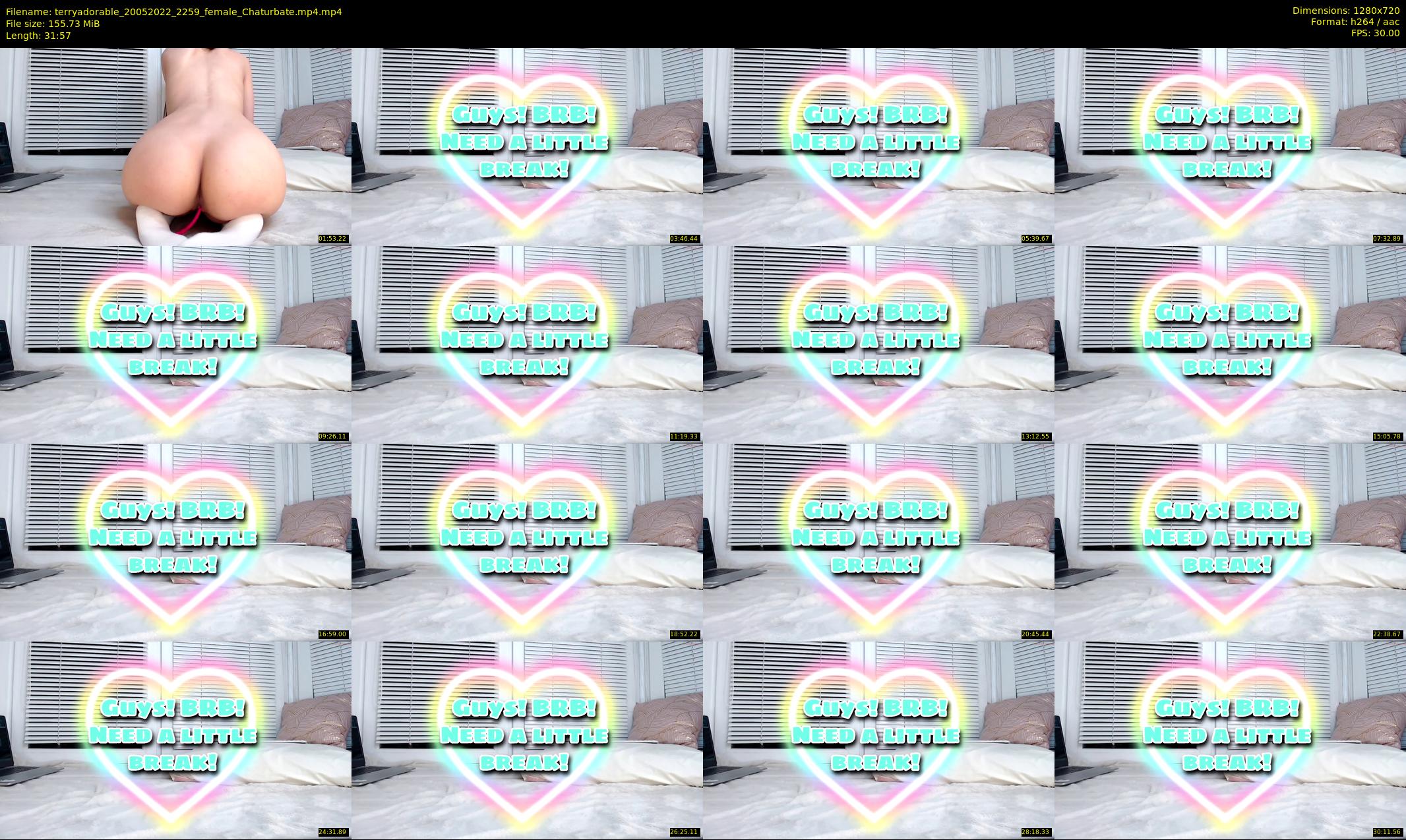 terryadorable — 32 minute Chaturbate female cam show recording, 720p, May 20, 2022