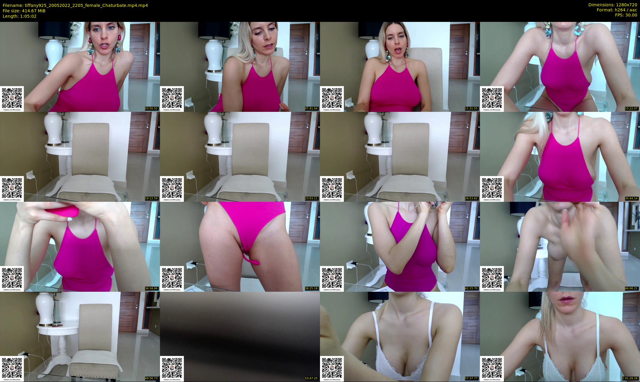 tiffany925 — 66 minute Chaturbate female cam show recording, 720p, May 20, 2022