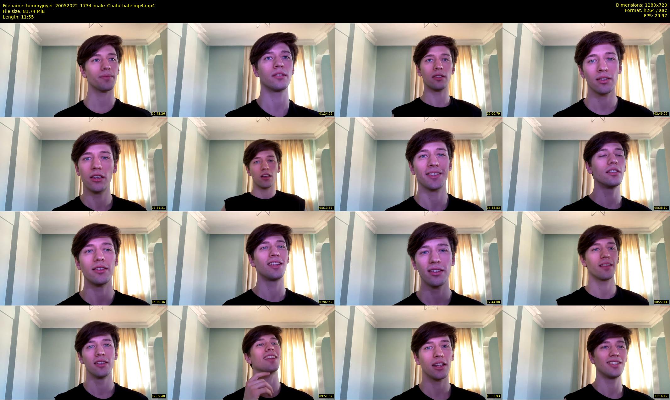tommyjoyer — 12 minute Chaturbate male cam show recording, 720p, May 20, 2022