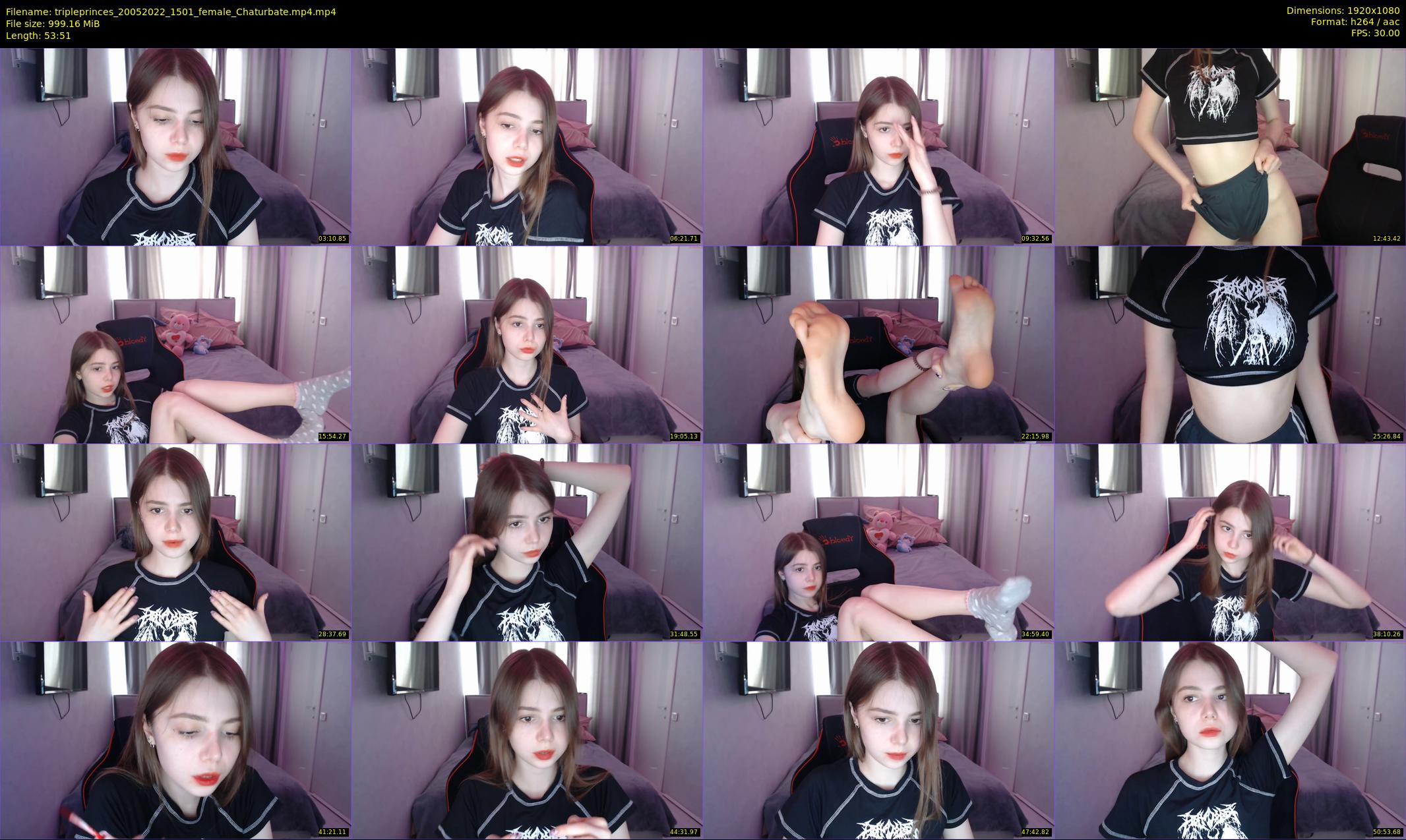 tripleprinces — 54 minute Chaturbate female cam show recording, 1080p, May 20, 2022