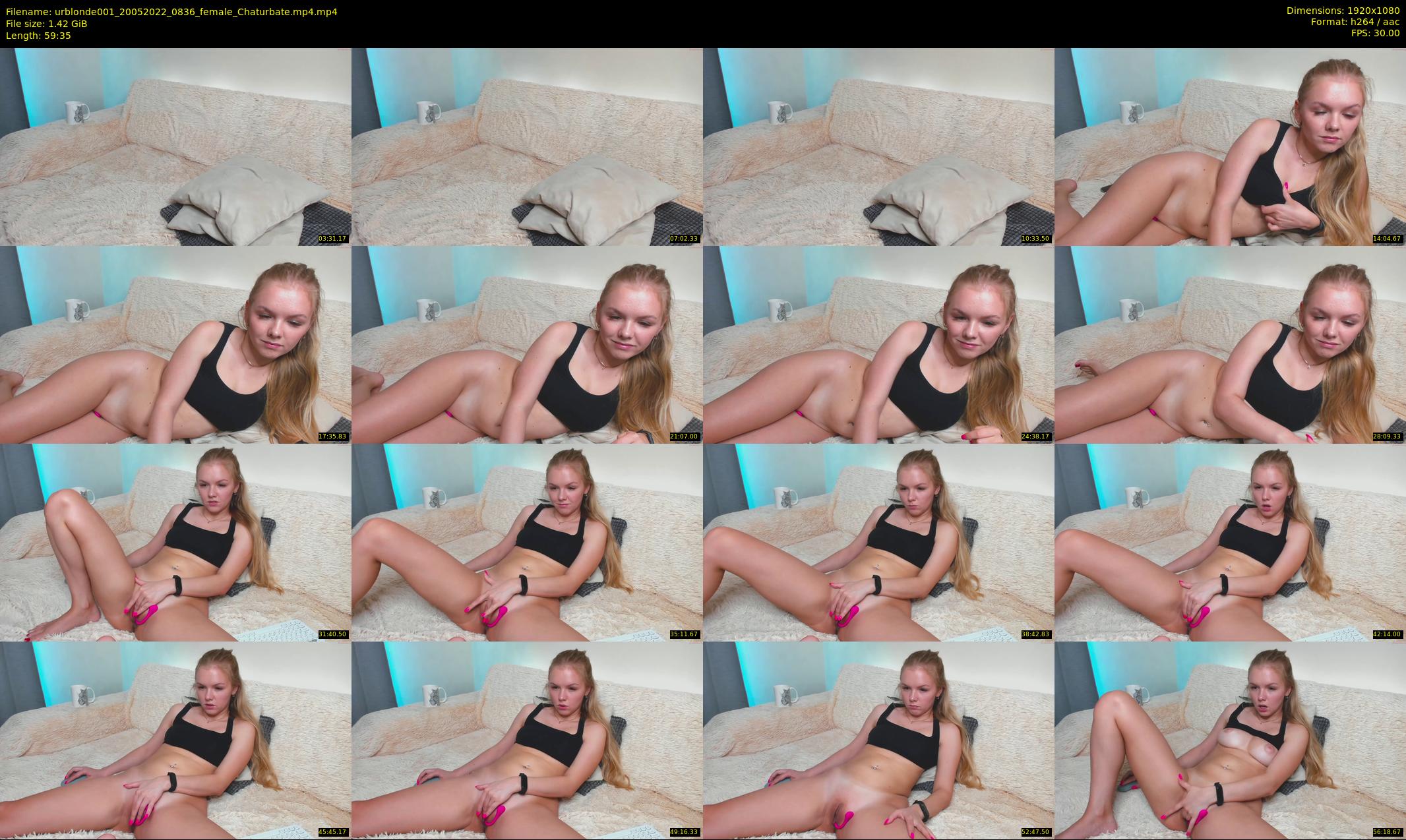 urblonde001 — 60 minute Chaturbate female cam show recording, 1080p, May 20, 2022