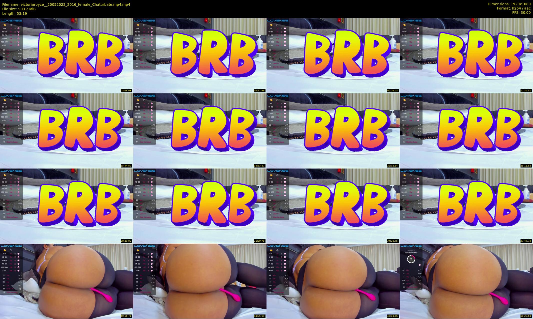 victoriaroyce_ — 54 minute Chaturbate female cam show recording, 1080p, May 20, 2022
