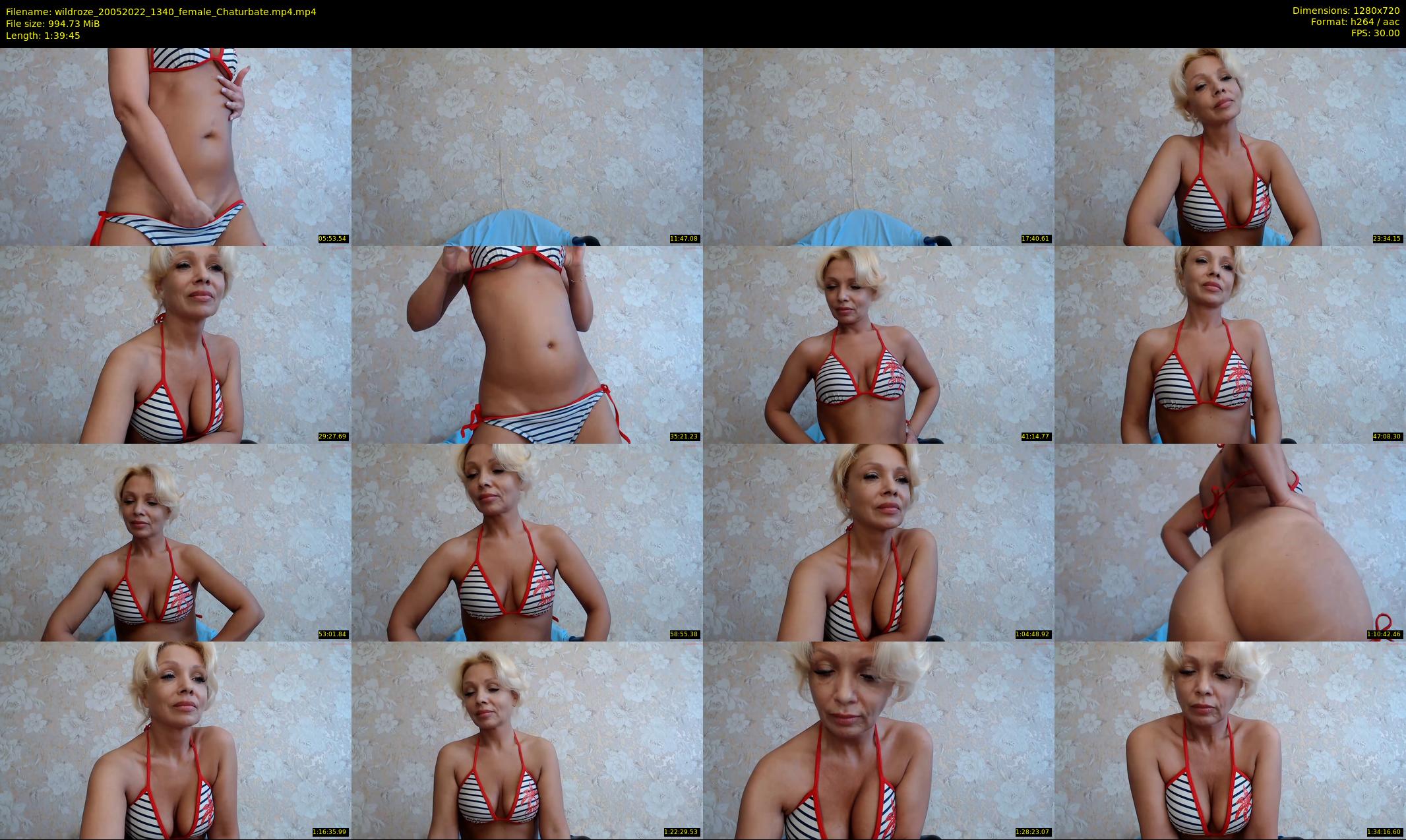 wildroze — 100 minute Chaturbate female cam show recording, 720p, May 20, 2022