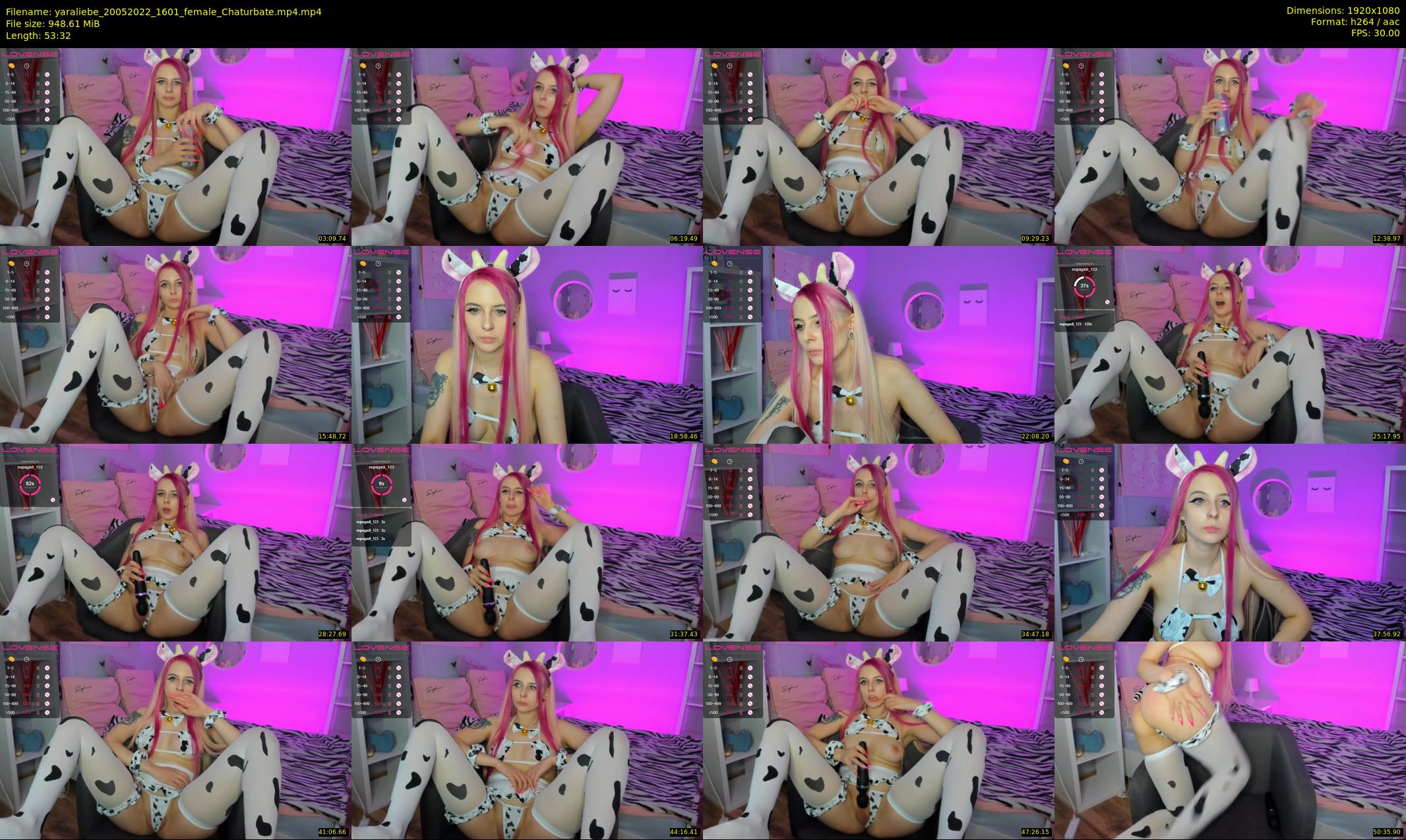 yaraliebe — 54 minute Chaturbate female cam show recording, 1080p, May 20, 2022