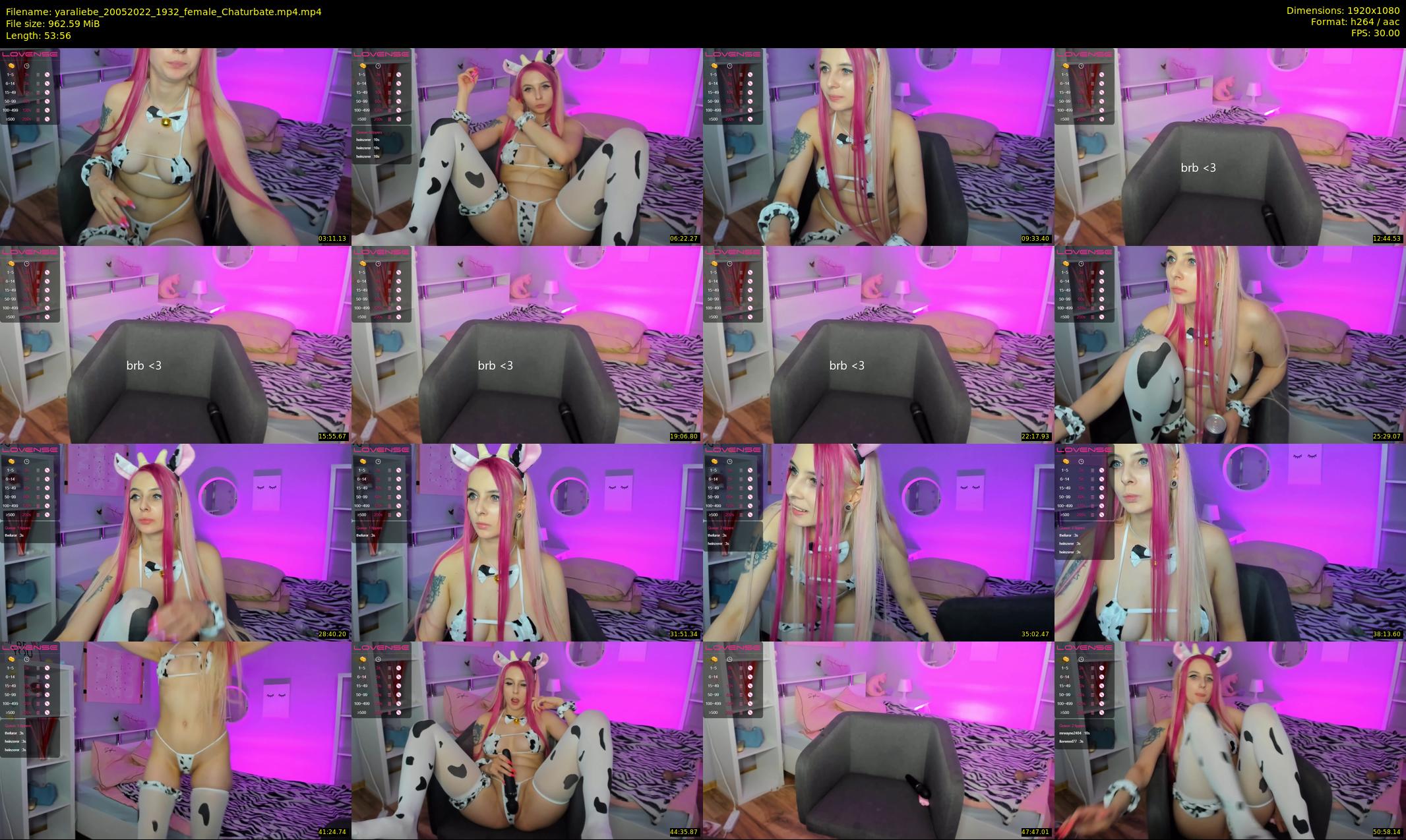 yaraliebe — 54 minute Chaturbate female cam show recording, 1080p, May 20, 2022