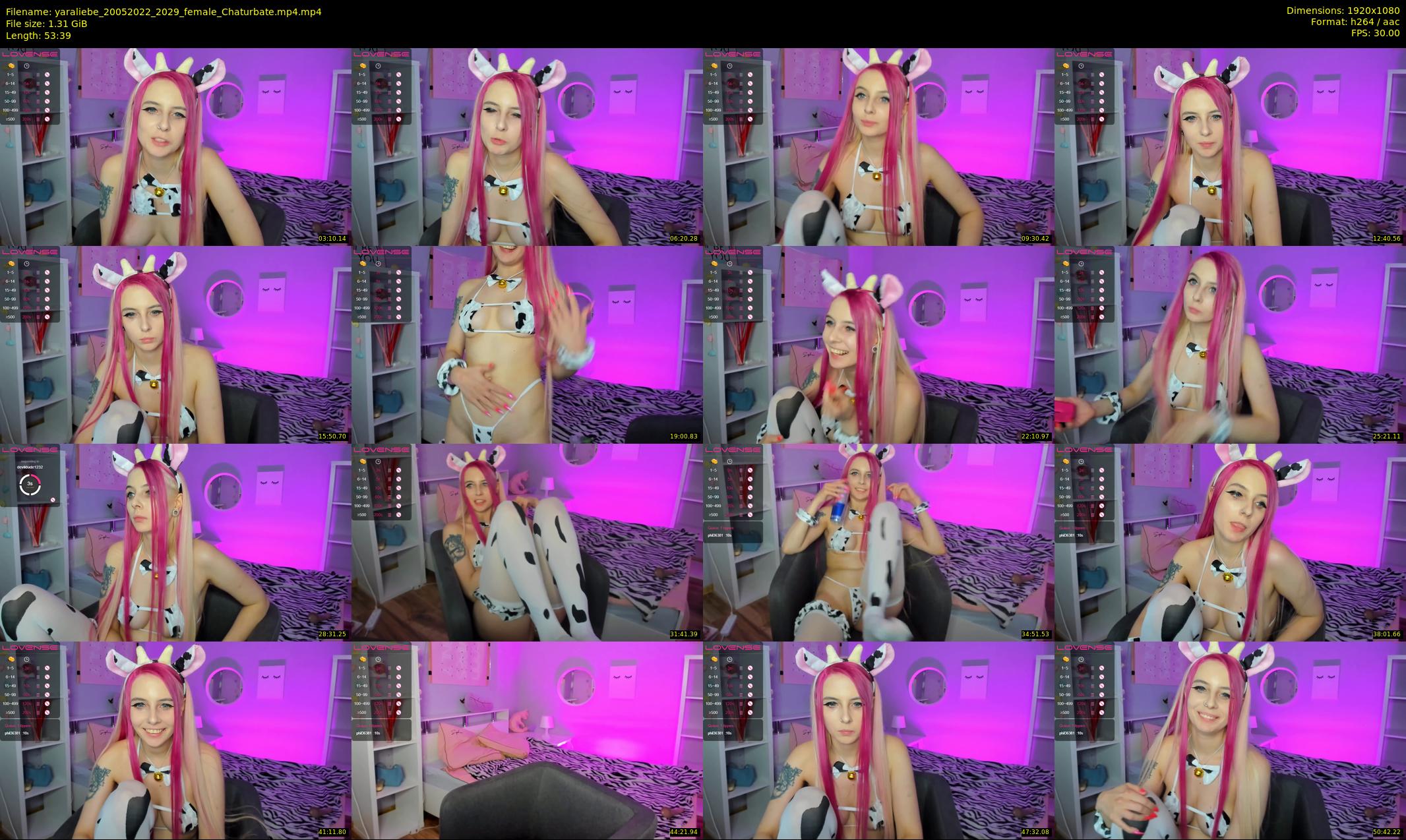 yaraliebe — 54 minute Chaturbate female cam show recording, 1080p, May 20, 2022