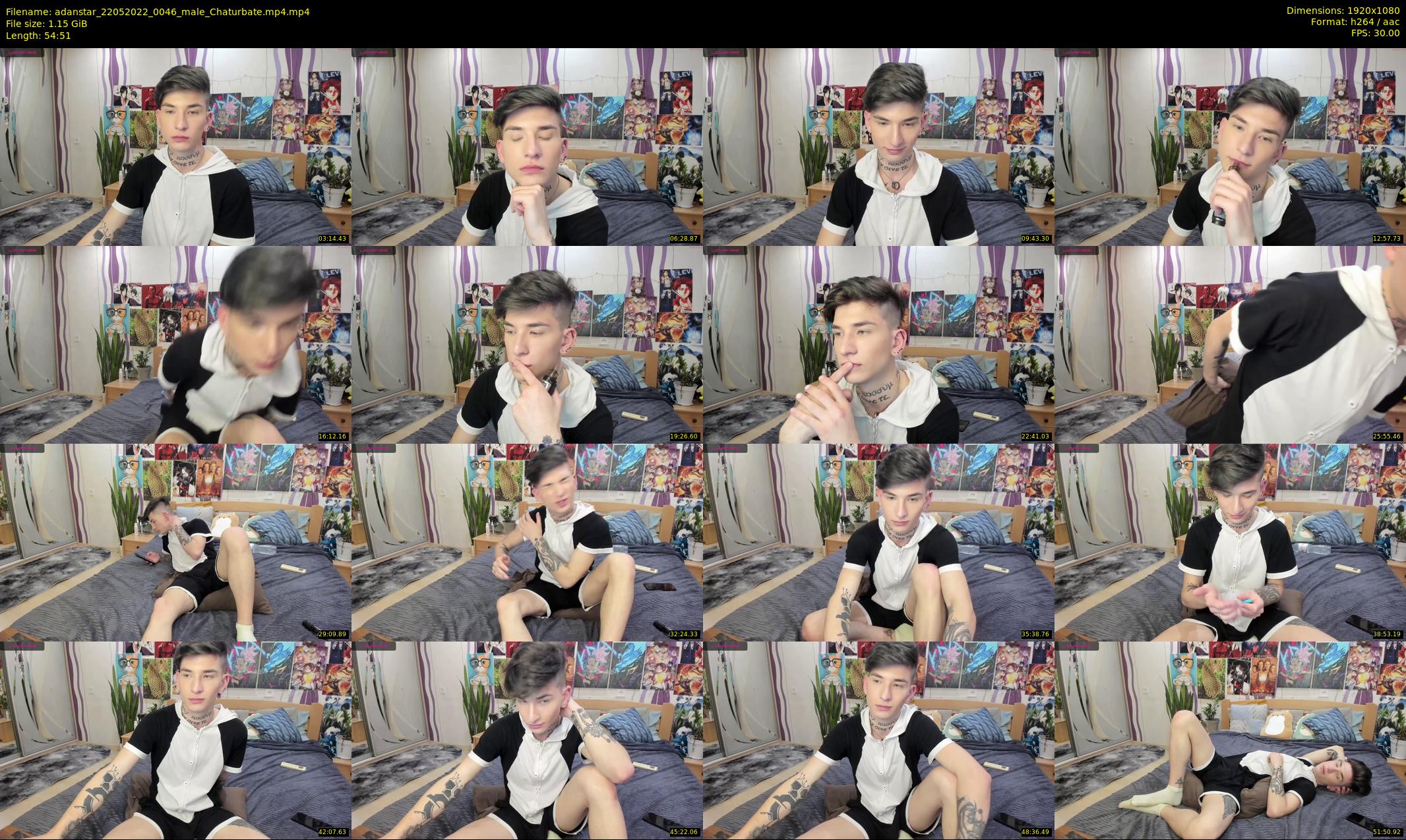 adanstar — 55 minute Chaturbate male cam show recording, 1080p, May 22, 2022
