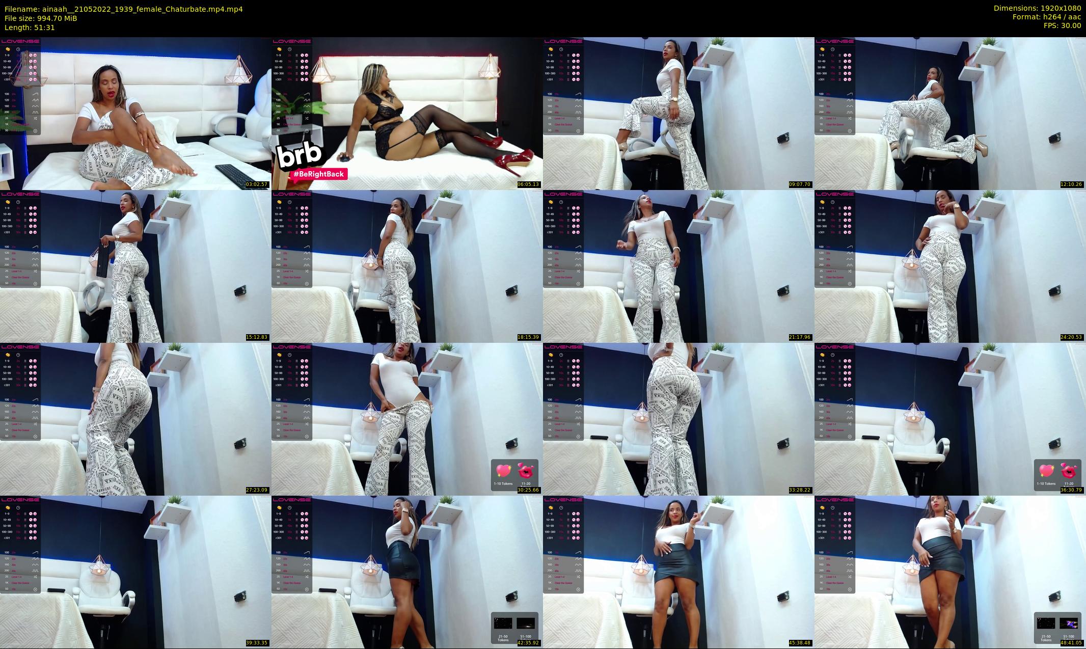 ainaah_ — 52 minute Chaturbate female cam show recording, 1080p, May 21, 2022