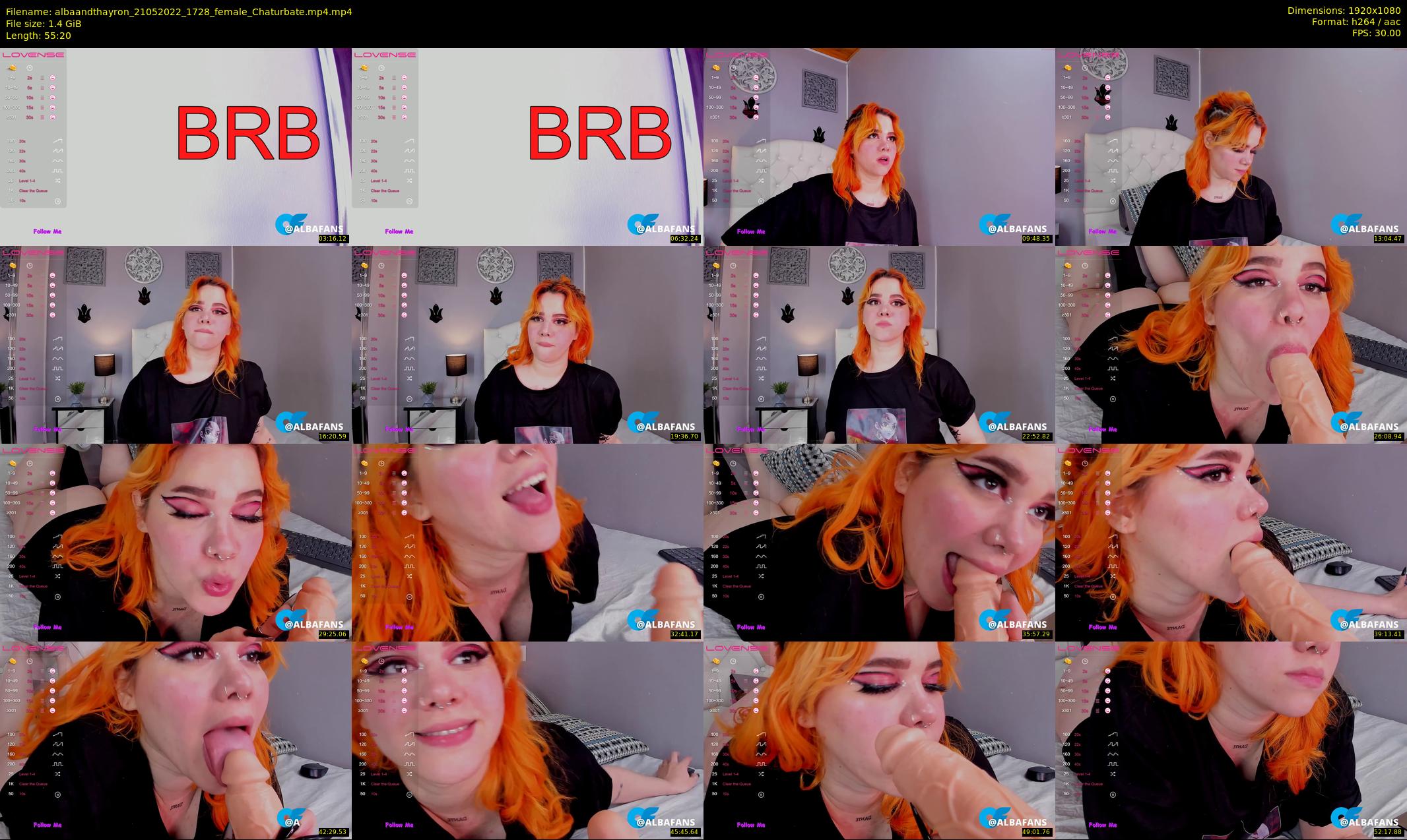 albaandthayron — 56 minute Chaturbate couple cam show recording, 1080p, May 21, 2022