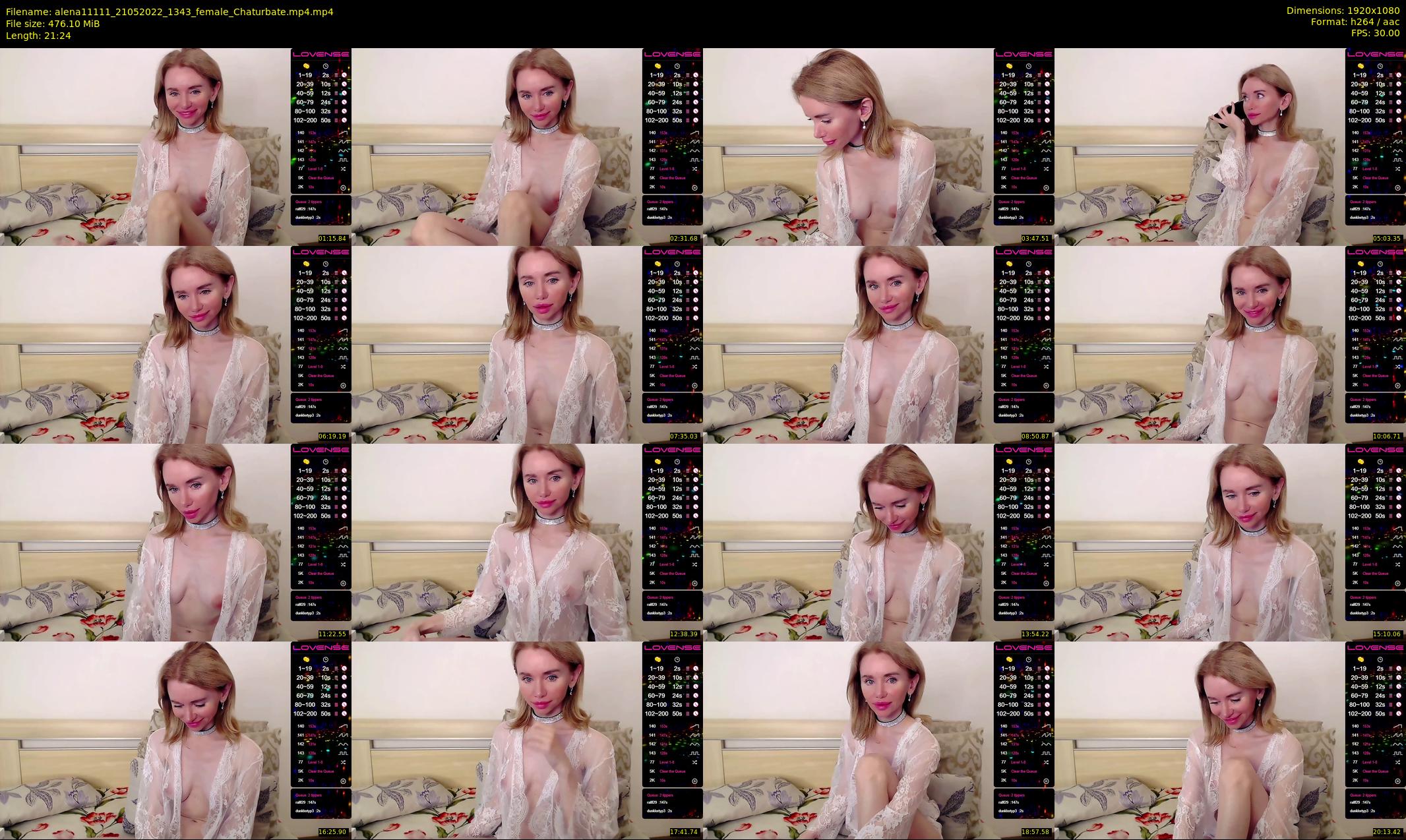 alena11111 — 22 minute Chaturbate female cam show recording, 1080p, May 21, 2022