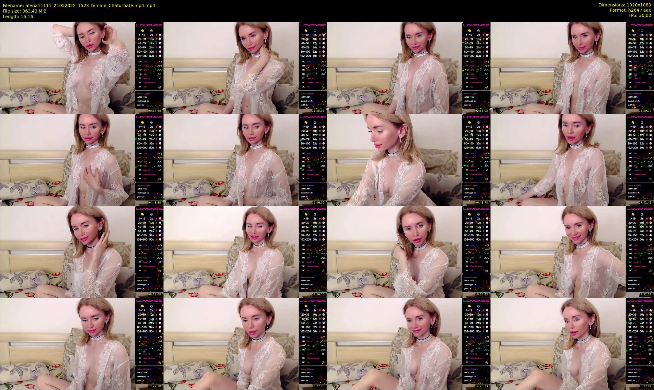 alena11111 — 17 minute Chaturbate female cam show recording, 1080p, May 21, 2022