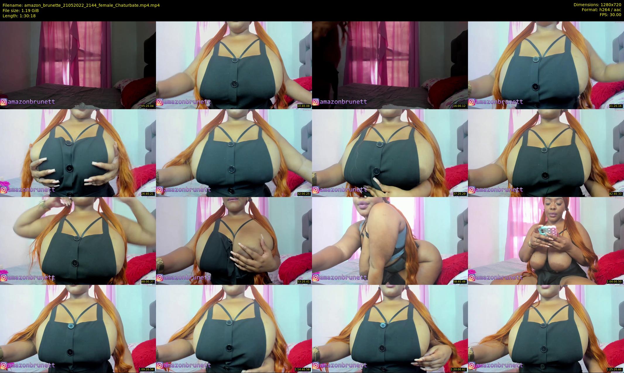 amazon_brunette — 91 minute Chaturbate female cam show recording, 720p, May 21, 2022