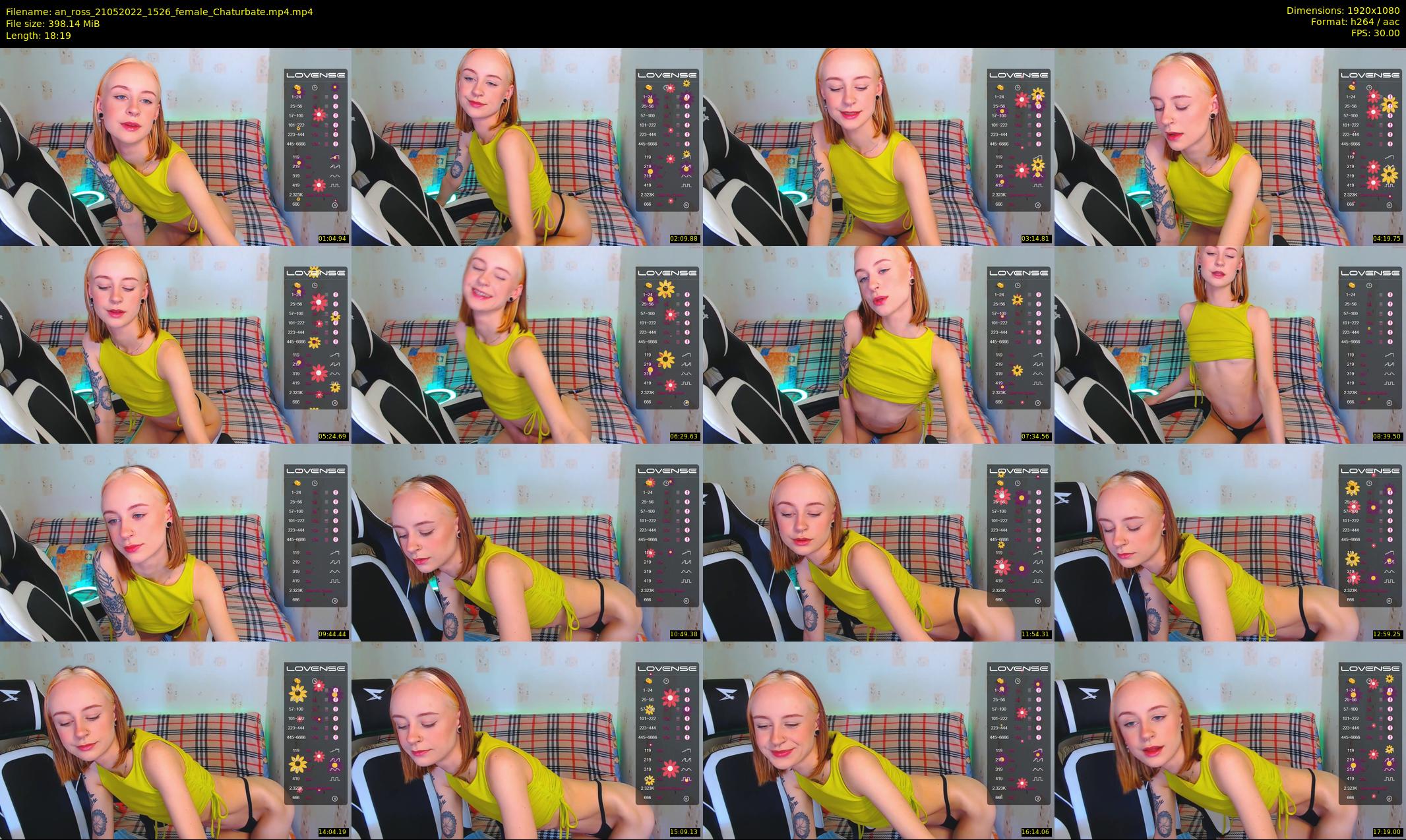 an_ross — 19 minute Chaturbate female cam show recording, 1080p, May 21, 2022