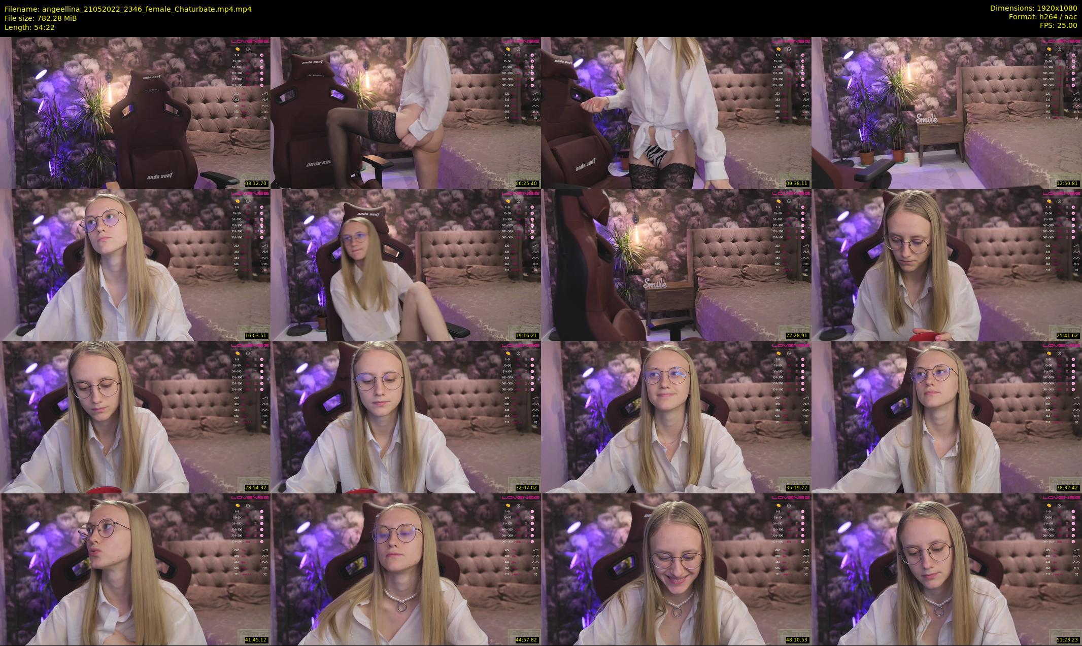 angeellina — 55 minute Chaturbate female cam show recording, 1080p, May 21, 2022