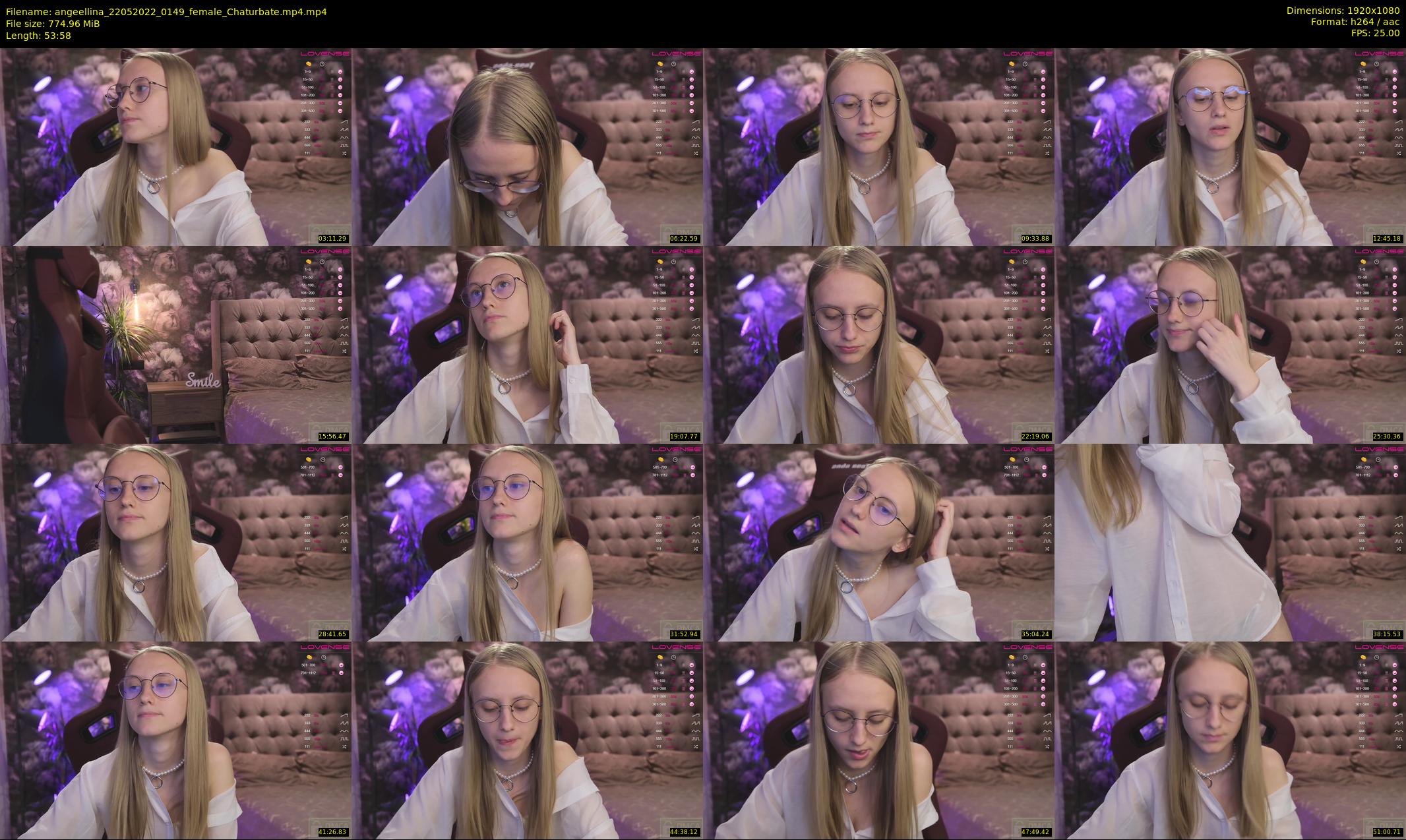 angeellina — 54 minute Chaturbate female cam show recording, 1080p, May 22, 2022