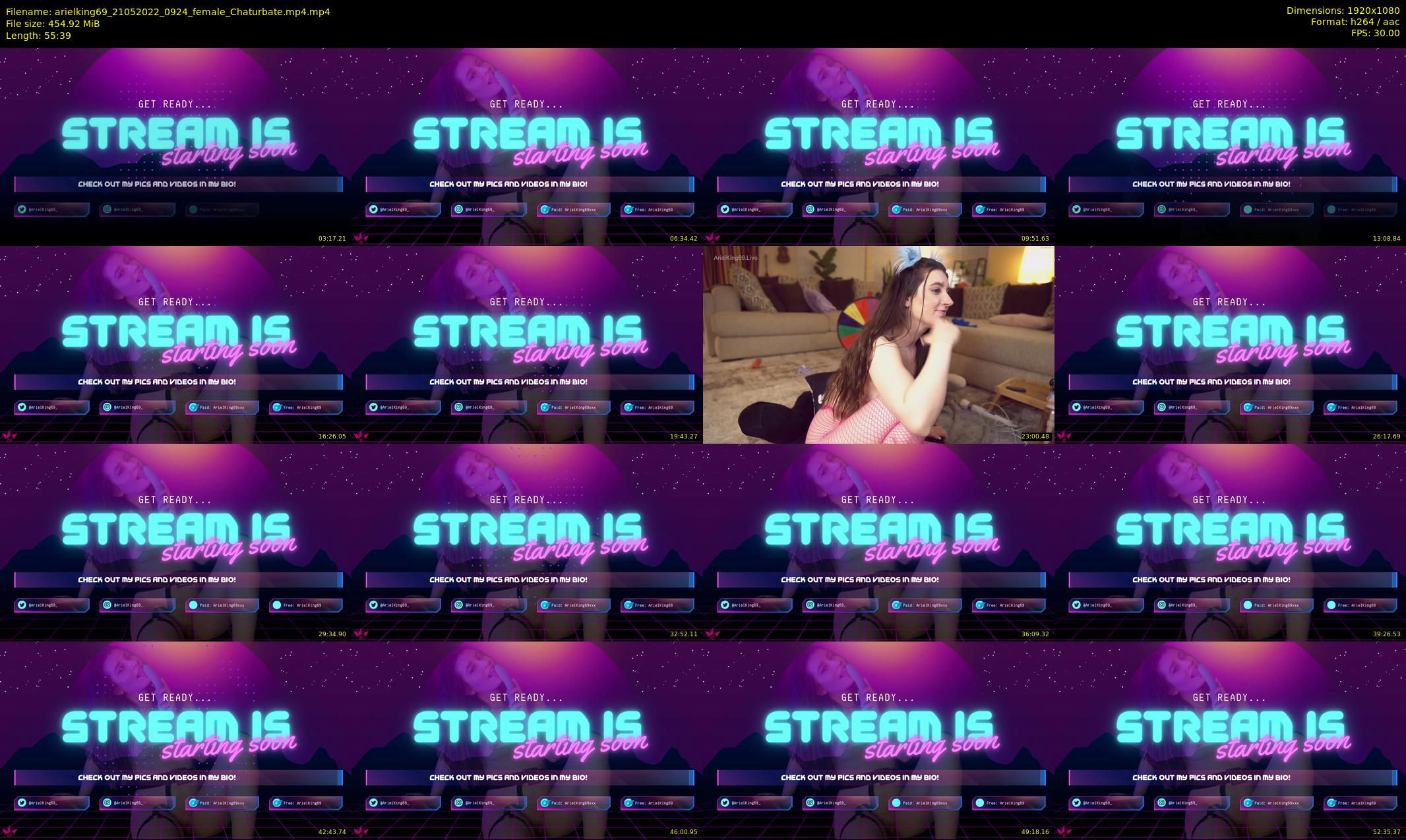 arielking69 — 56 minute Chaturbate female cam show recording, 1080p, May 21, 2022